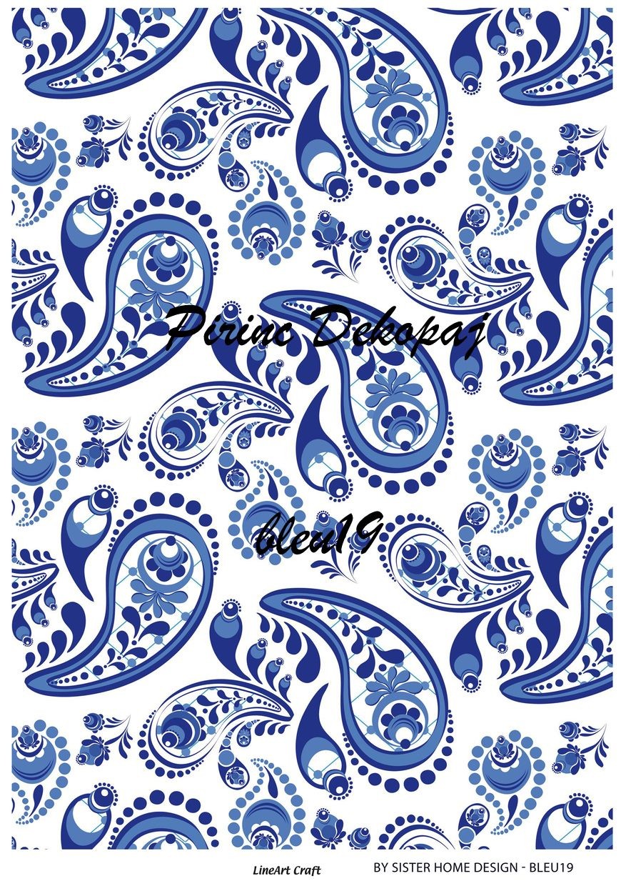 Lineart Prinç Dekopaj Kağıdı Model :BLUE19