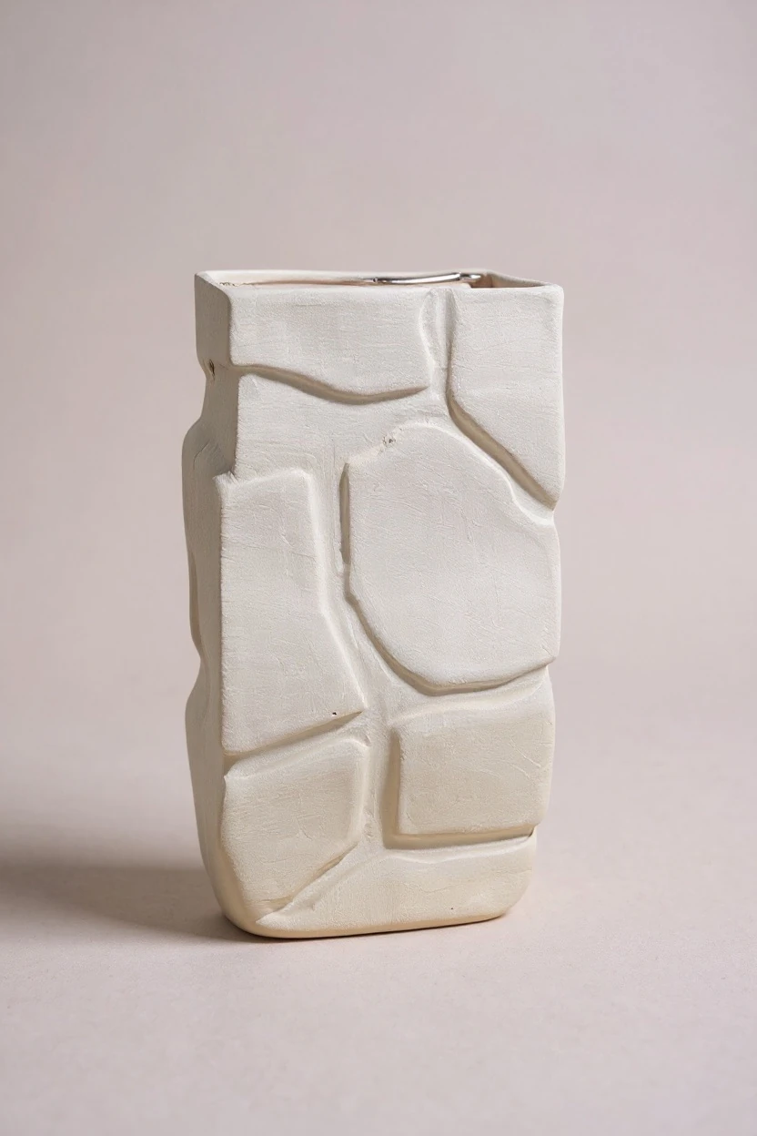 Ham Seramik Kiremit Vazo Set