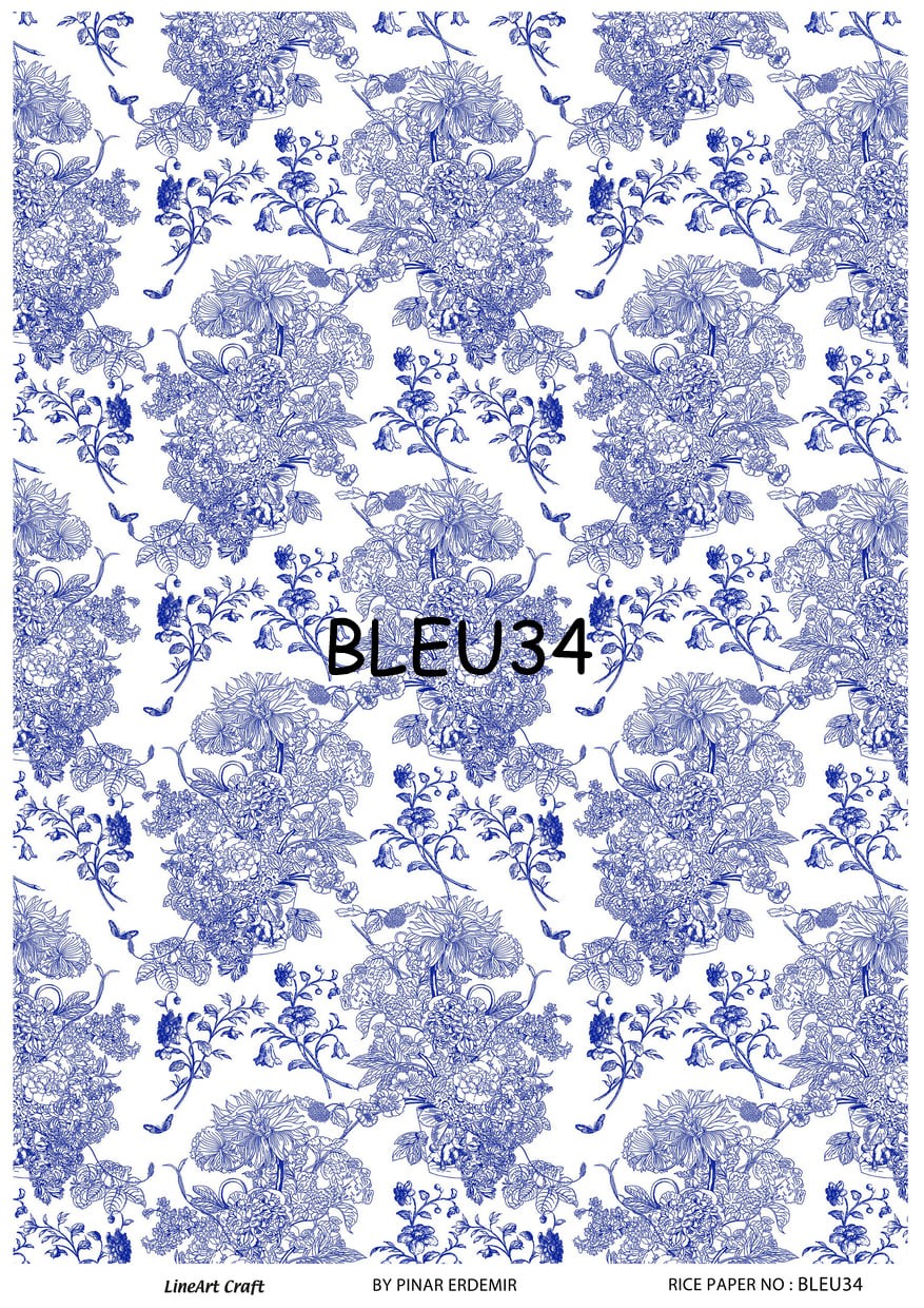 Lineart Prinç Dekopaj Kağıdı Model :BLUE34