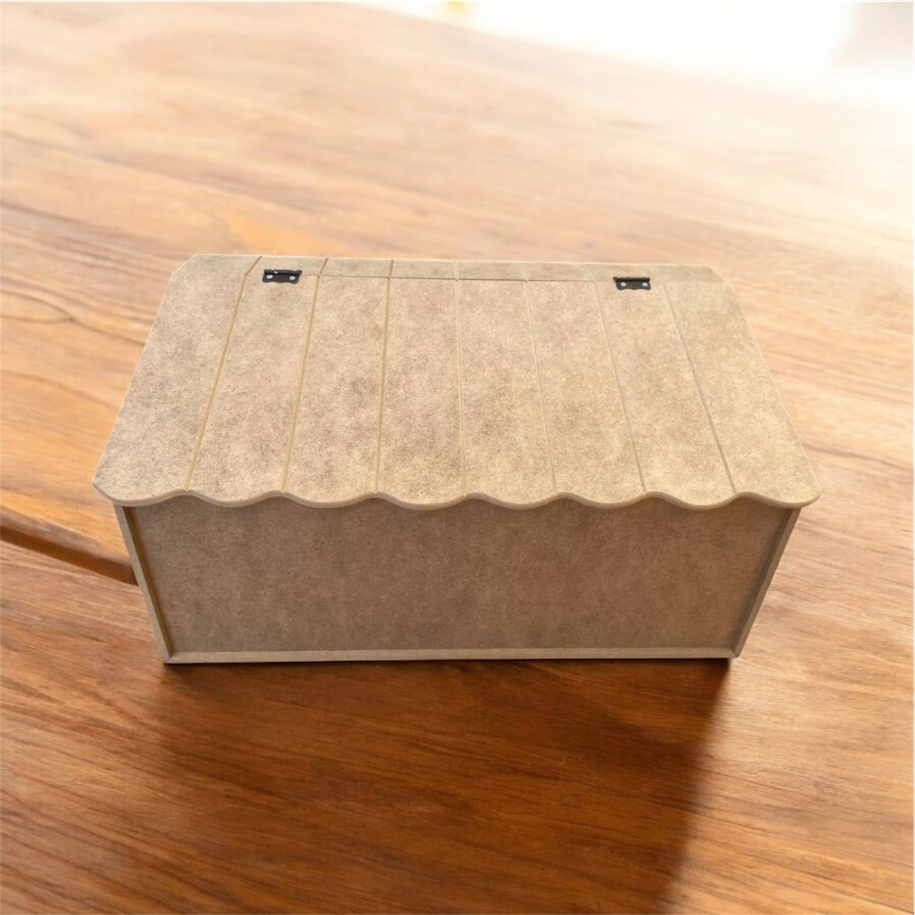 Ham Ahşap Mdf Boyanabilir Ev Ekmeklik Kutu