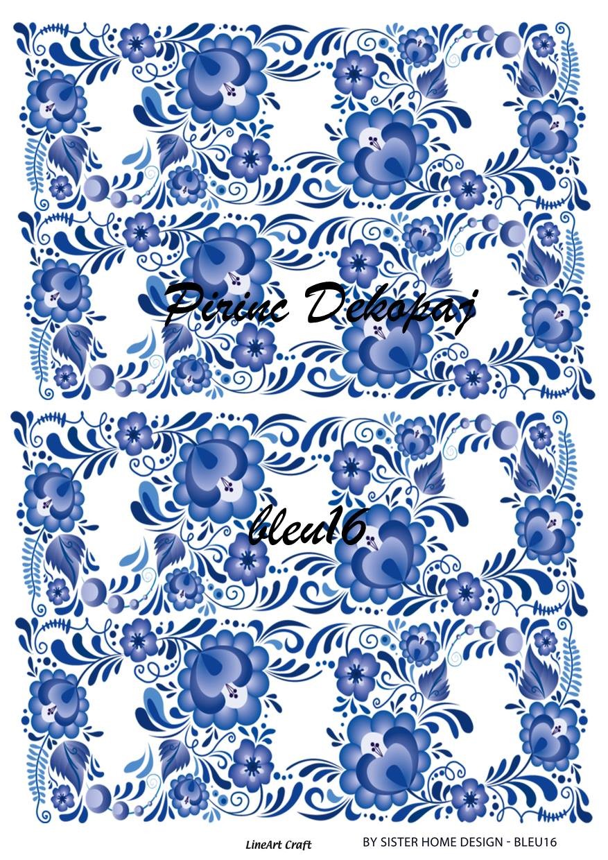 Lineart Prinç Dekopaj Kağıdı Model :BLUE16