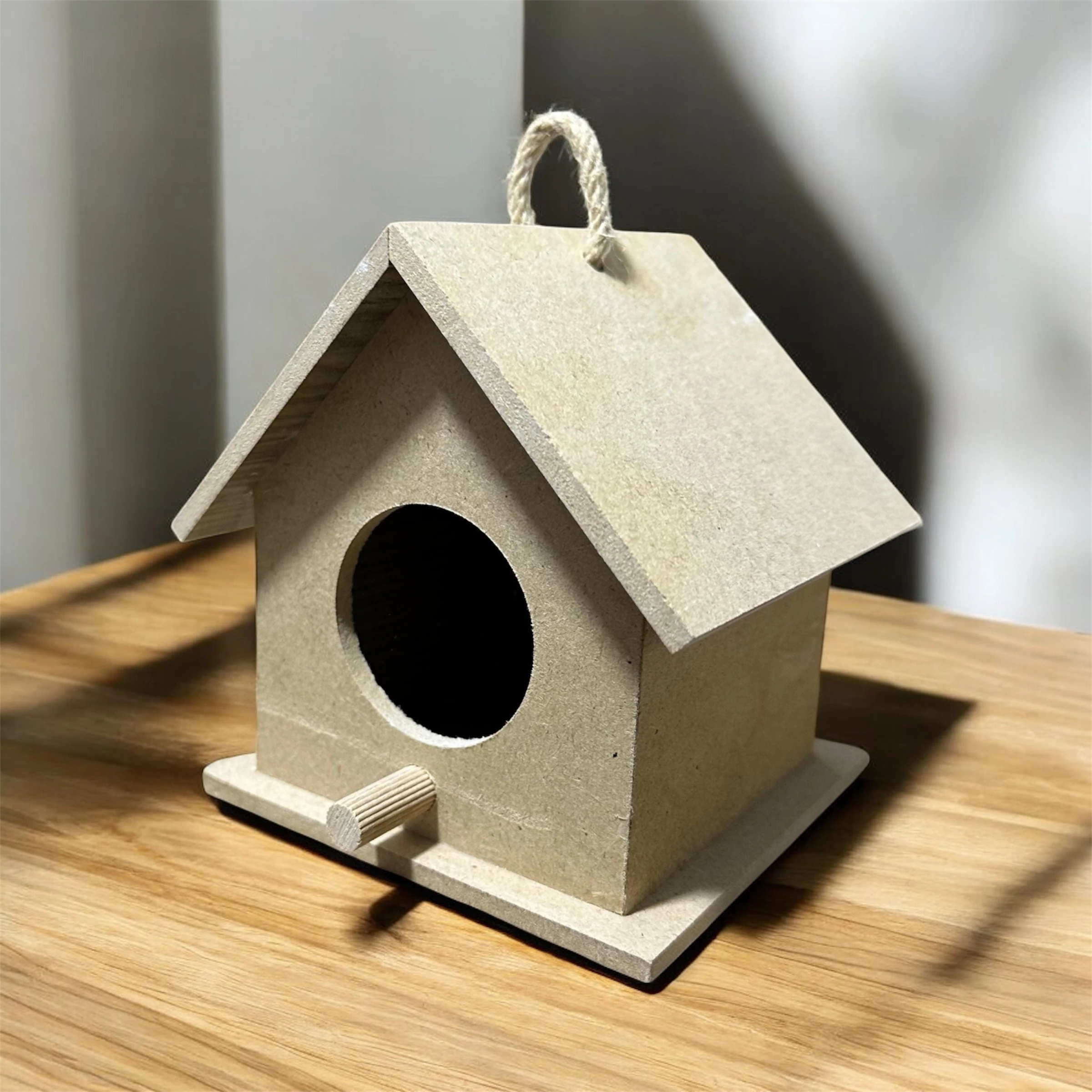 Ham Ahşap Küçük Kuş Evi