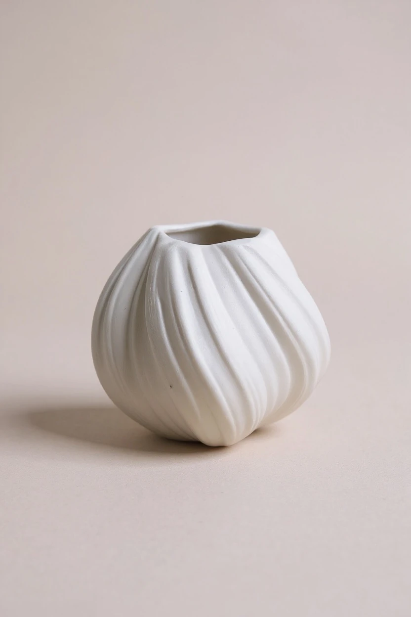 Ham Seramik Fırfır Vazo 