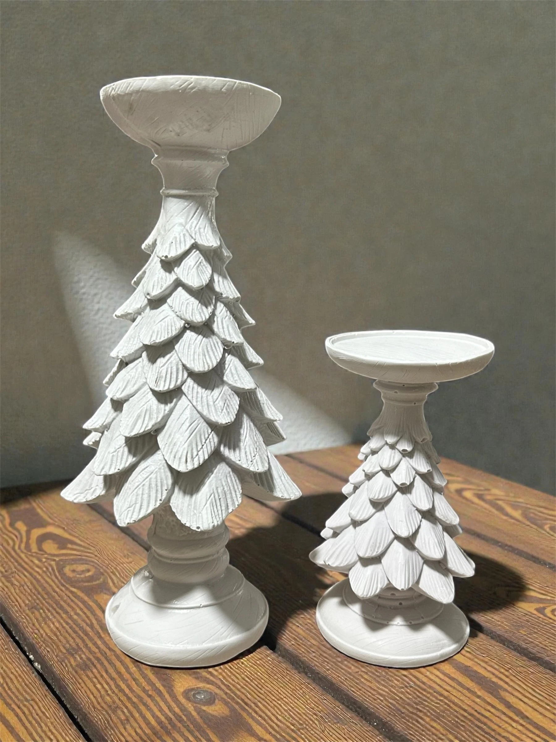 Ham Polyester Çam Mumluk Set