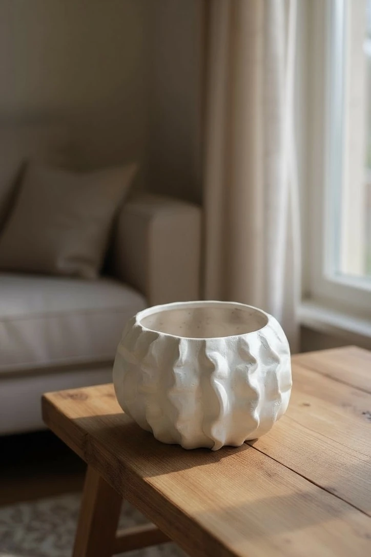 Ham Seramik Orta Dalga Vazo