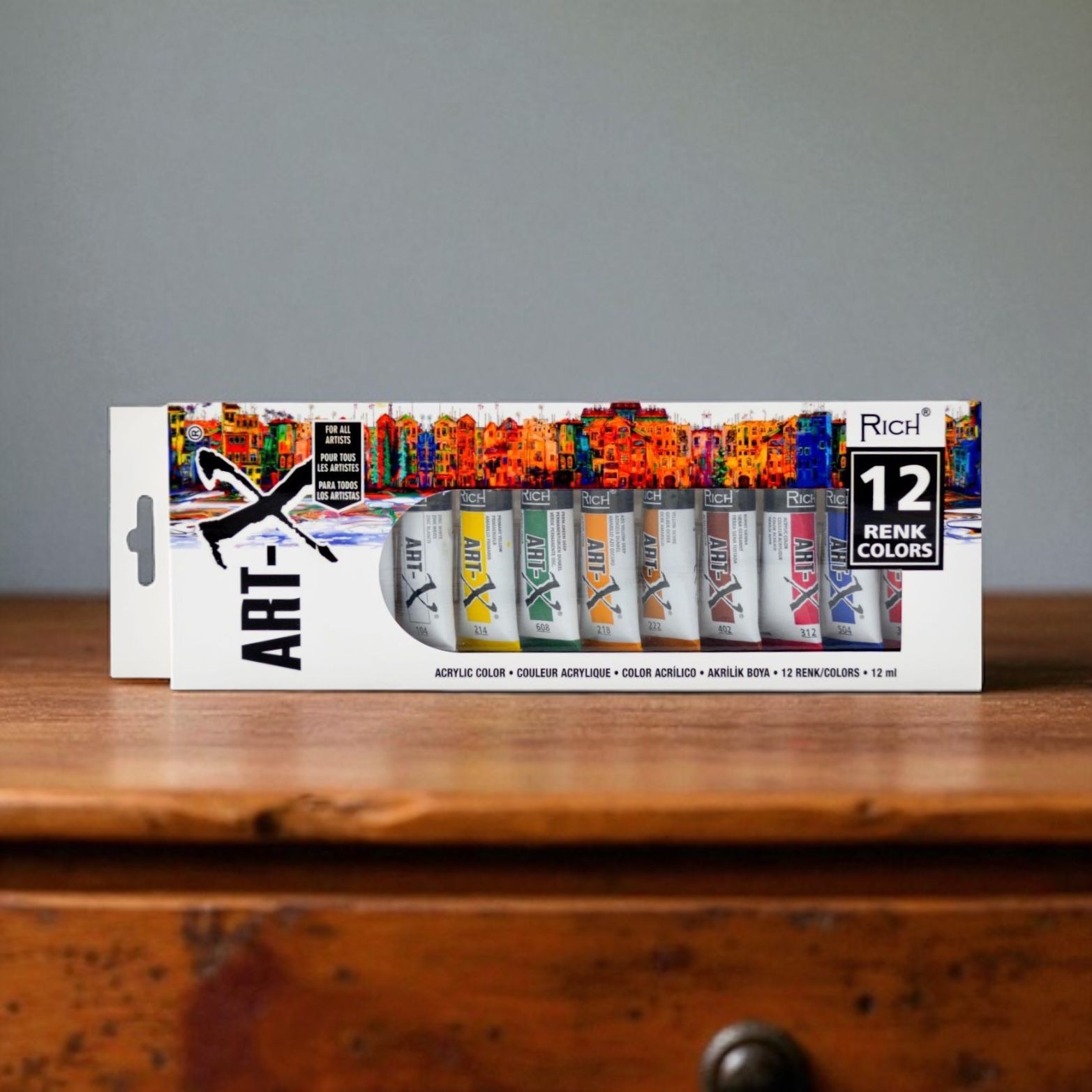 Rich Art X 12x12ml Tüp Akrilik Boya Set