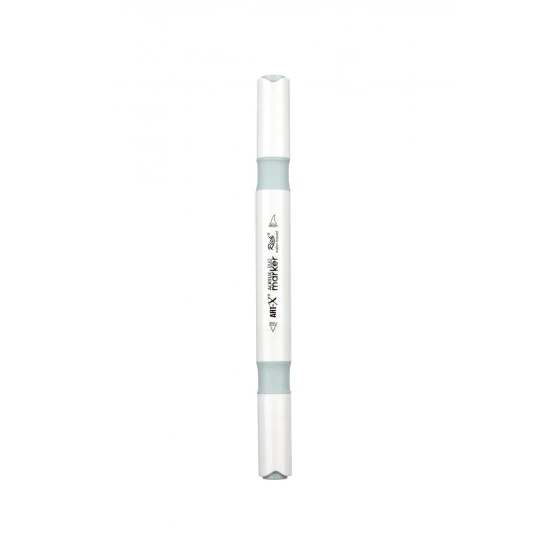Rich Art-X Acrylic Duo Marker Çift Uçlu Su Bazlı Boyama Markörü No:153 Gri Mavi