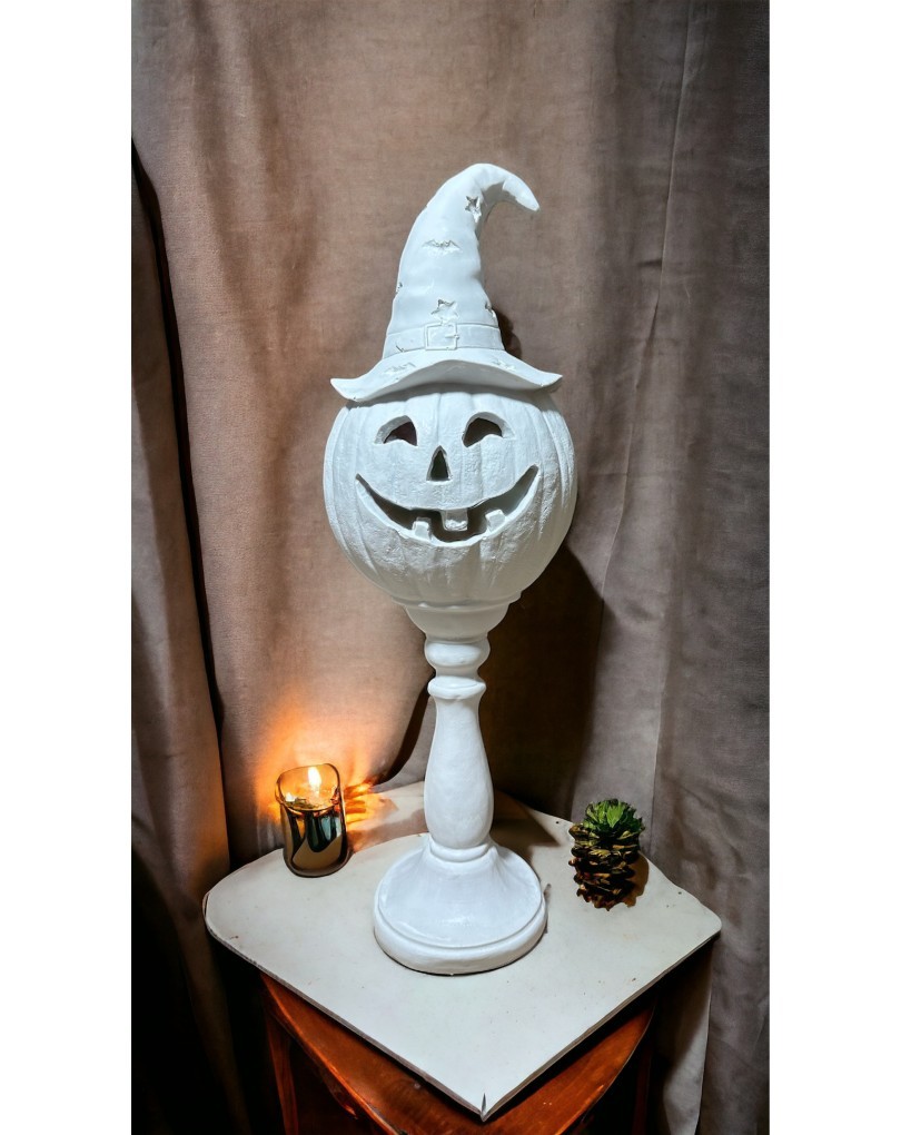 Ham Polyester Ayaklı Halloween Bal Kabağı