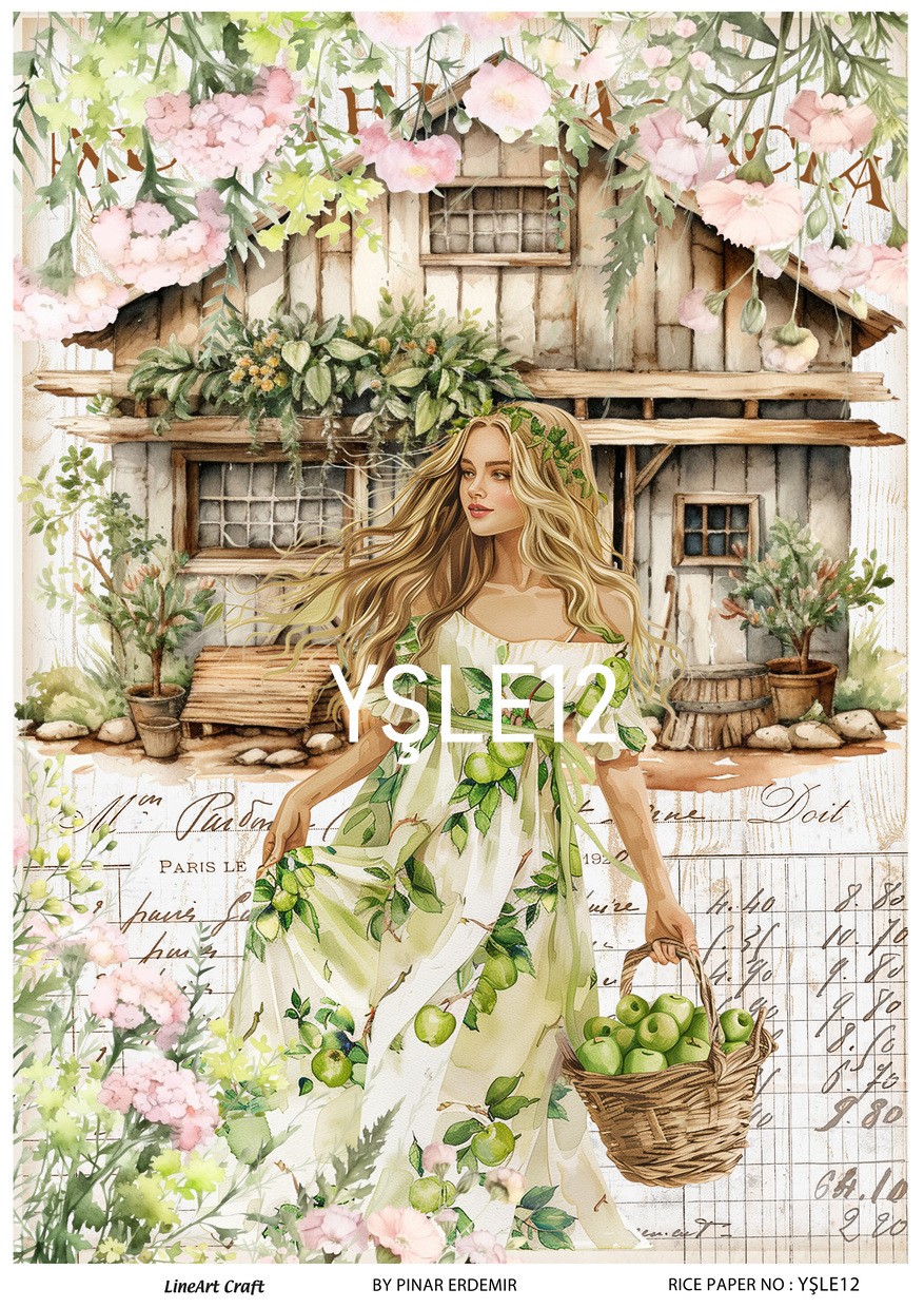Lineart Prinç Dekopaj Kağıdı Model :YŞLE12