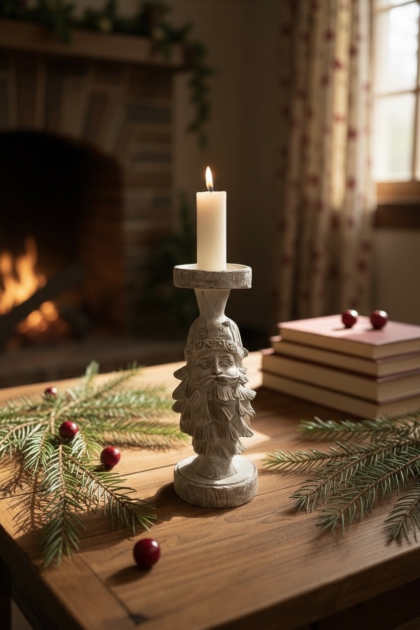 Ham Polyester Noel Baba Mumluk 15x6 cm 