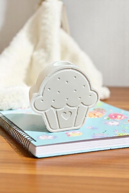 Ham Taş Cupcake Mumluk 