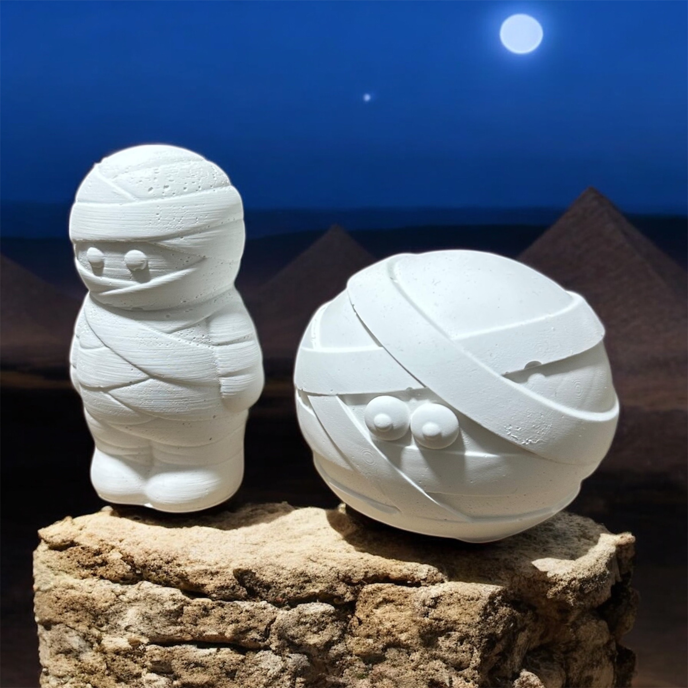 Ham Taş Mumya Biblo Set