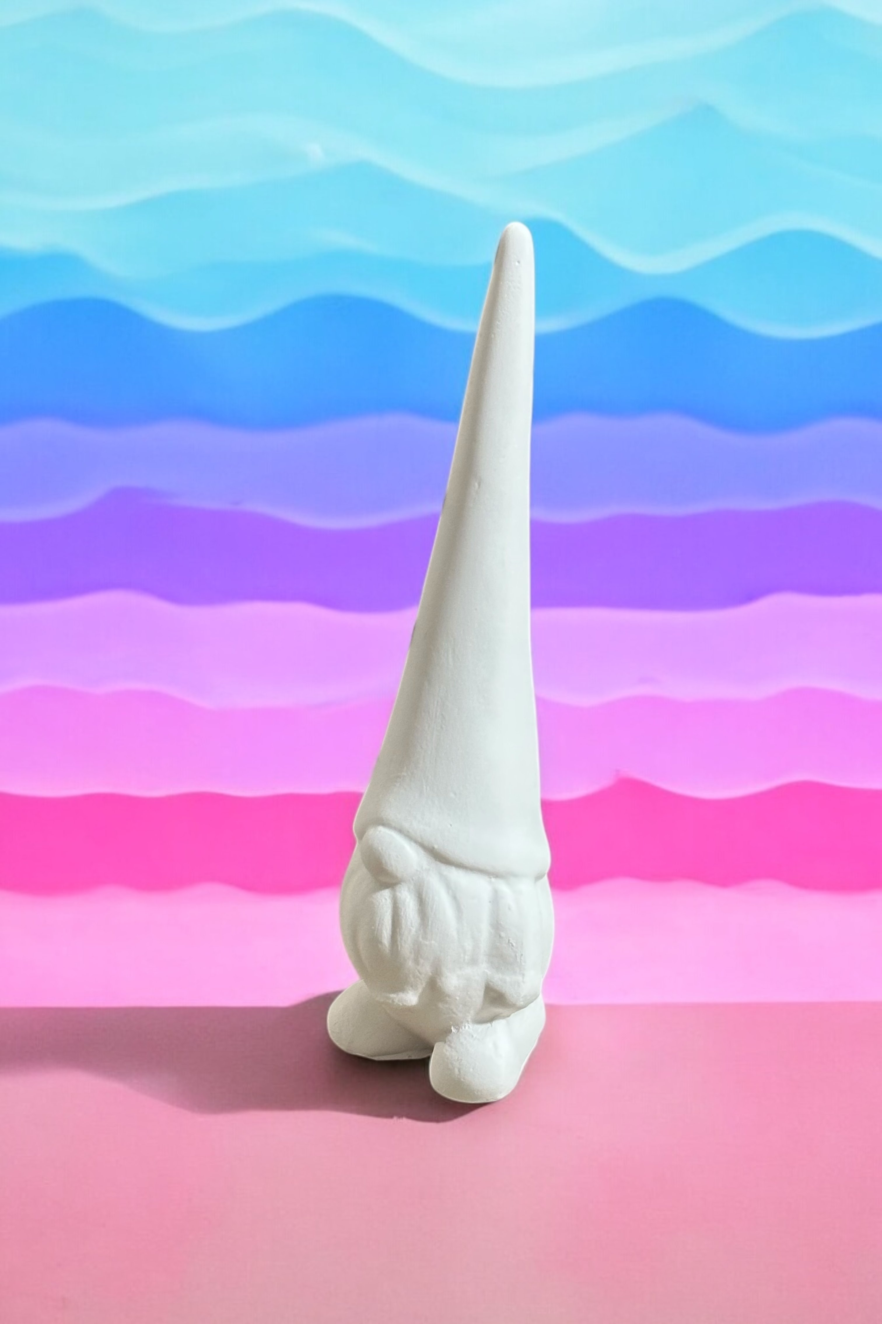 Ham Taş Uzun Şapka Gnome Cüce