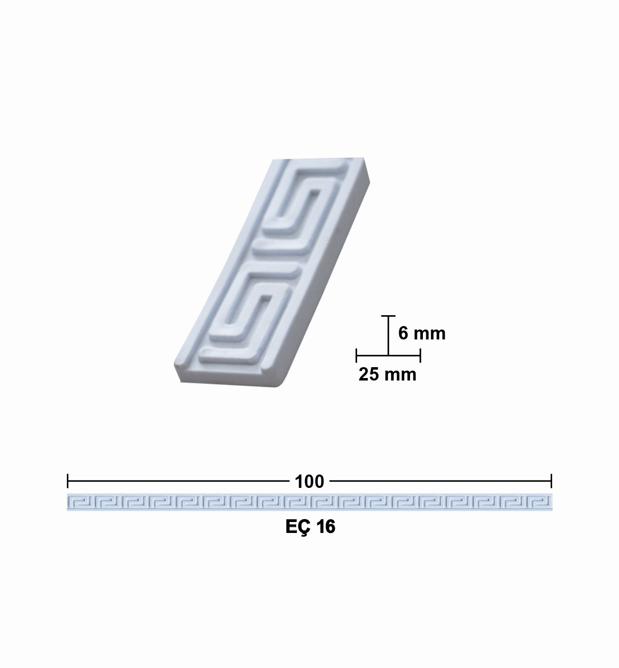 EÇ 16 100 cm ESNEK MOBİLYA ÇITASI