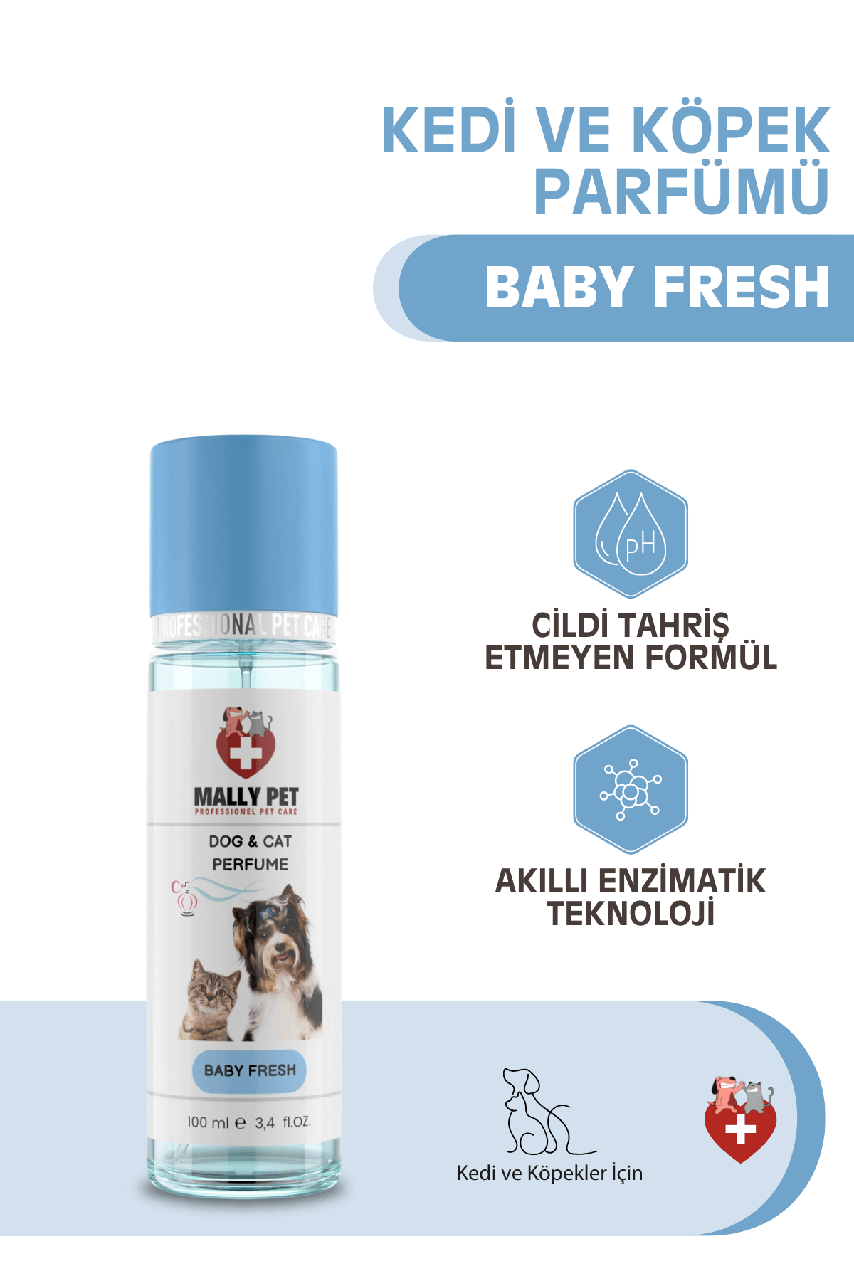 Fresh Kokulu Kedi ve Köpek Parfümü 100 Ml