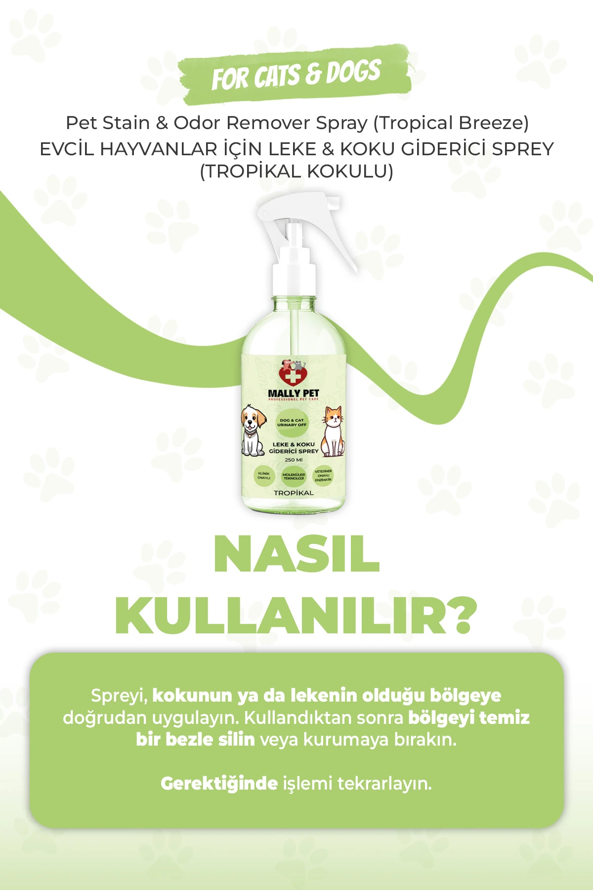 بخاخ معطر برائحة استوائية للحيوانات الأليفة - 250 مل