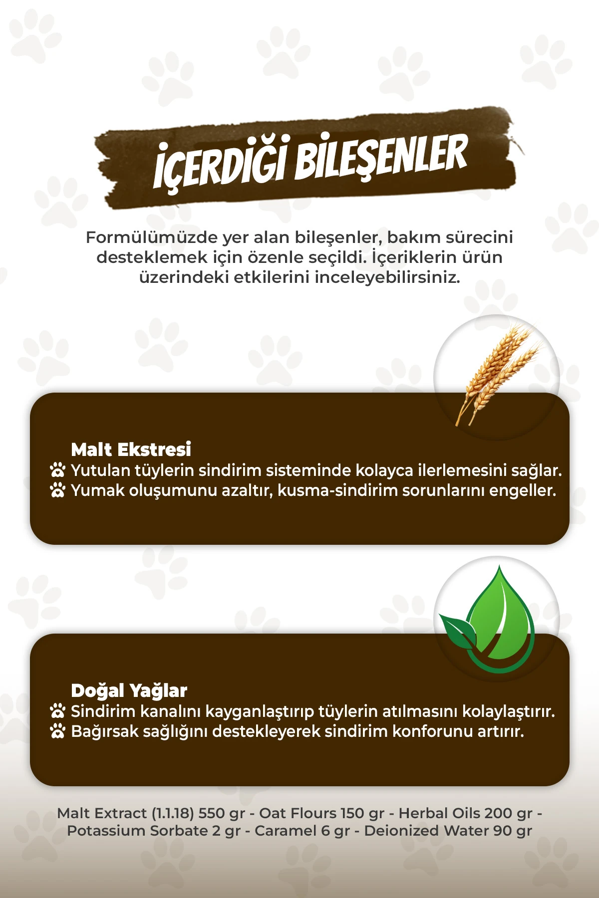 Kediler İçin Tüy Yumağı Önleyici Malt Macunu 100g