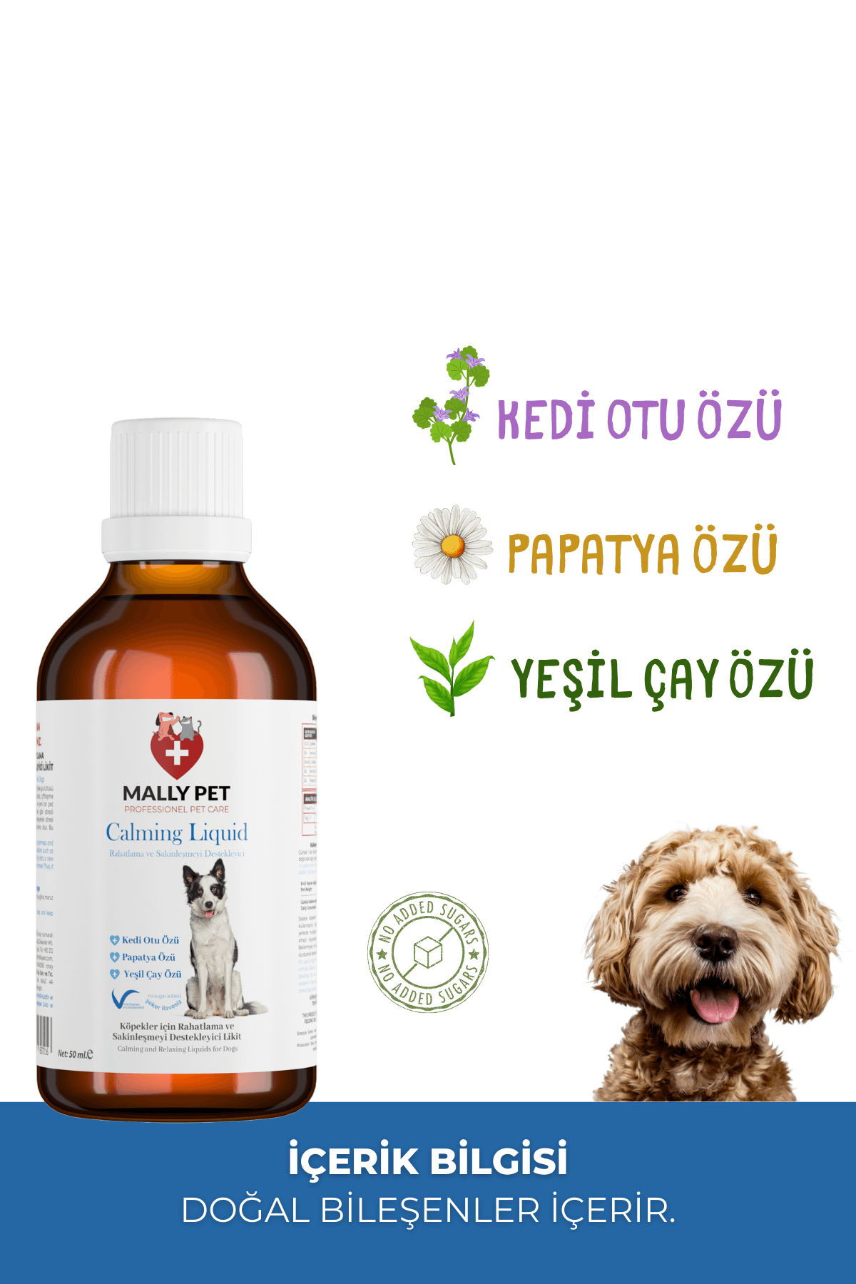 Köpekler İçin Rahatlama ve Sakinleşmeyi Destekleyici Damla Calming Liquid 