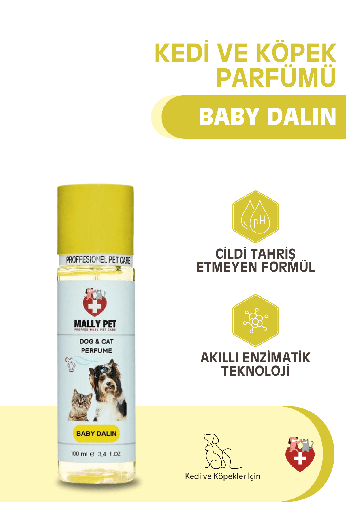 Baby Dalin Kokulu Kedi ve Köpek Parfümü 100 Ml