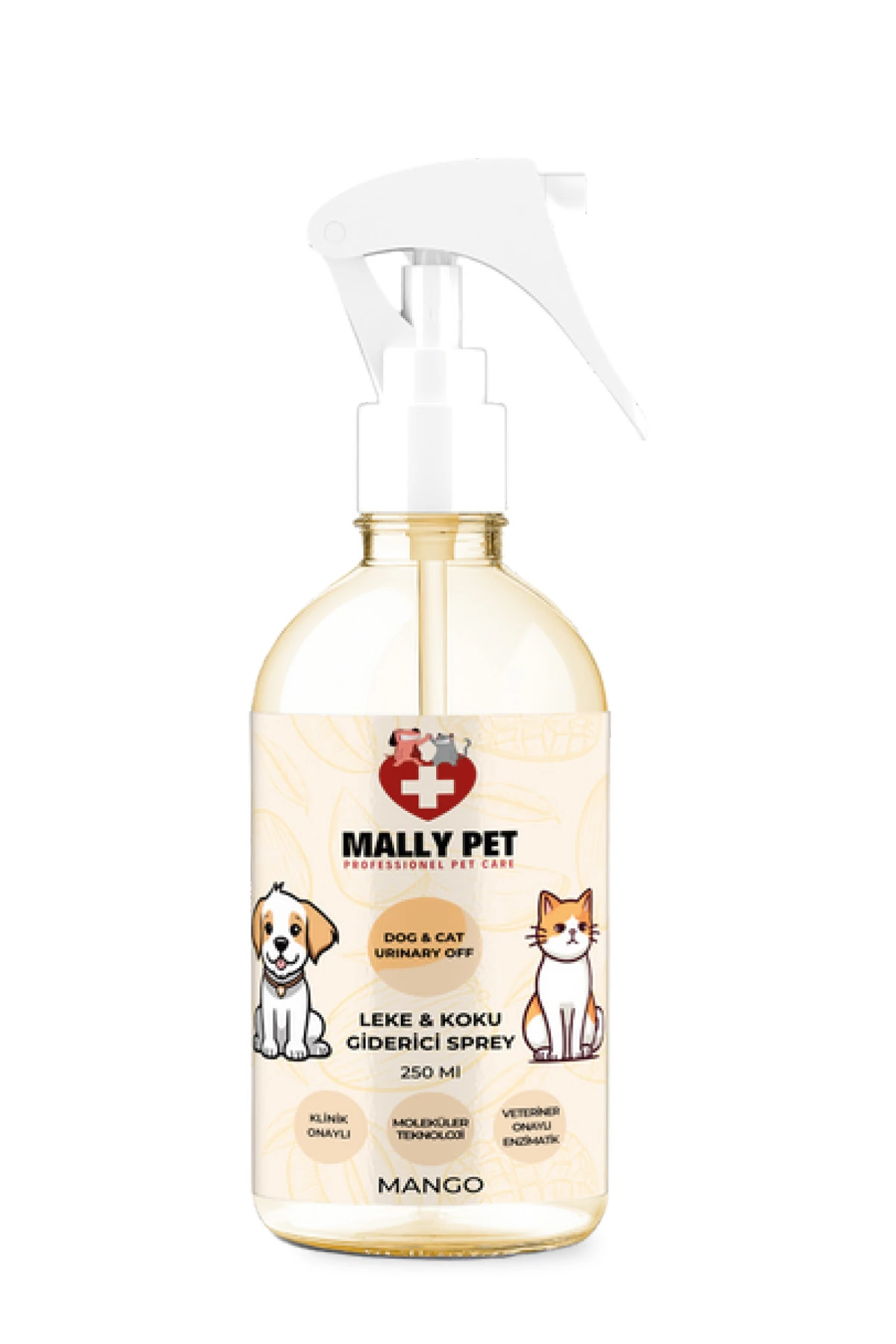 Evcil Hayvanlar Için Koku Ve Leke Giderici Sprey Mango Kokulu 250 Ml