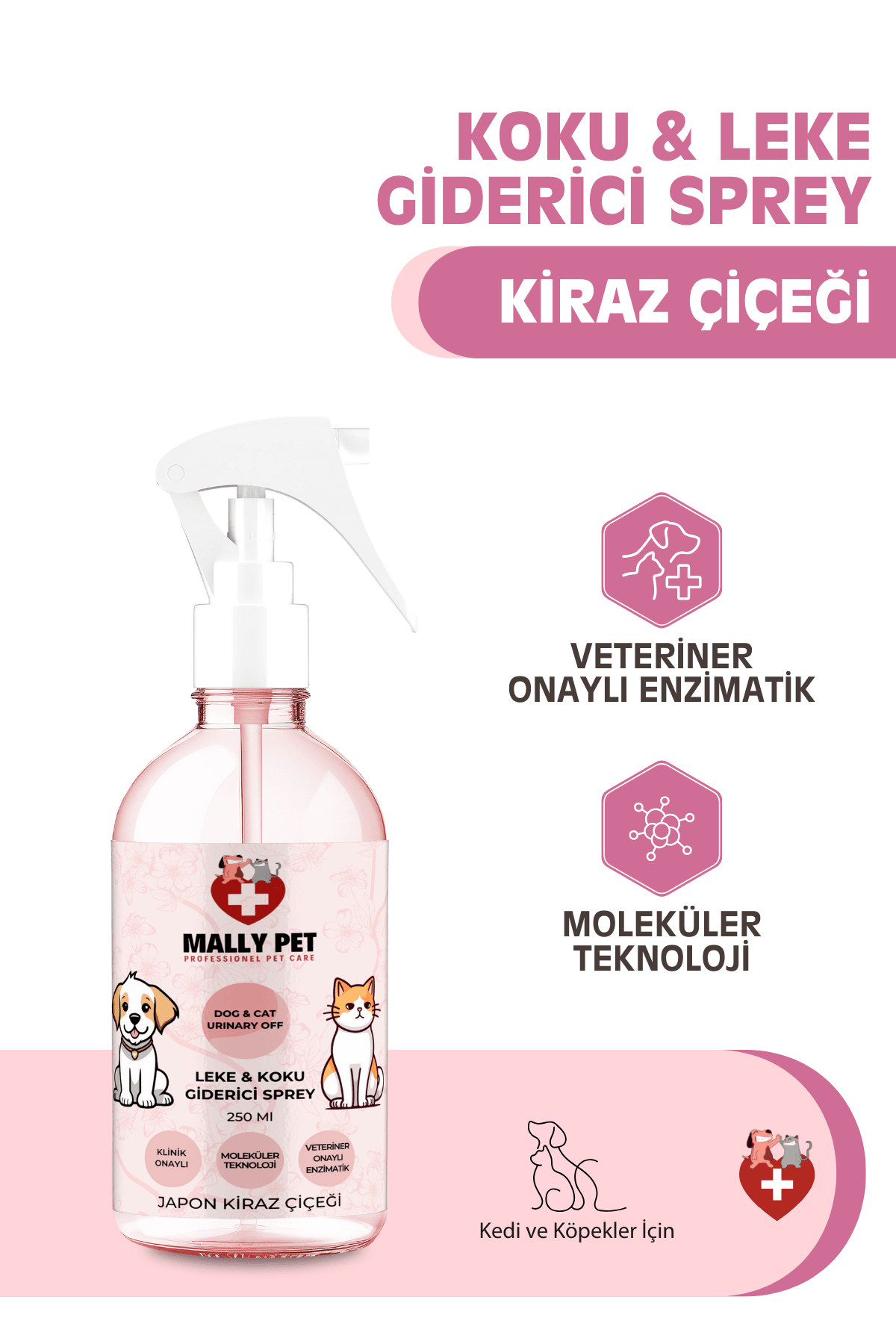 Evcil Hayvanlar İçin Koku ve Sprey Japon Kiraz Çiçeği Kokulu 250 ml