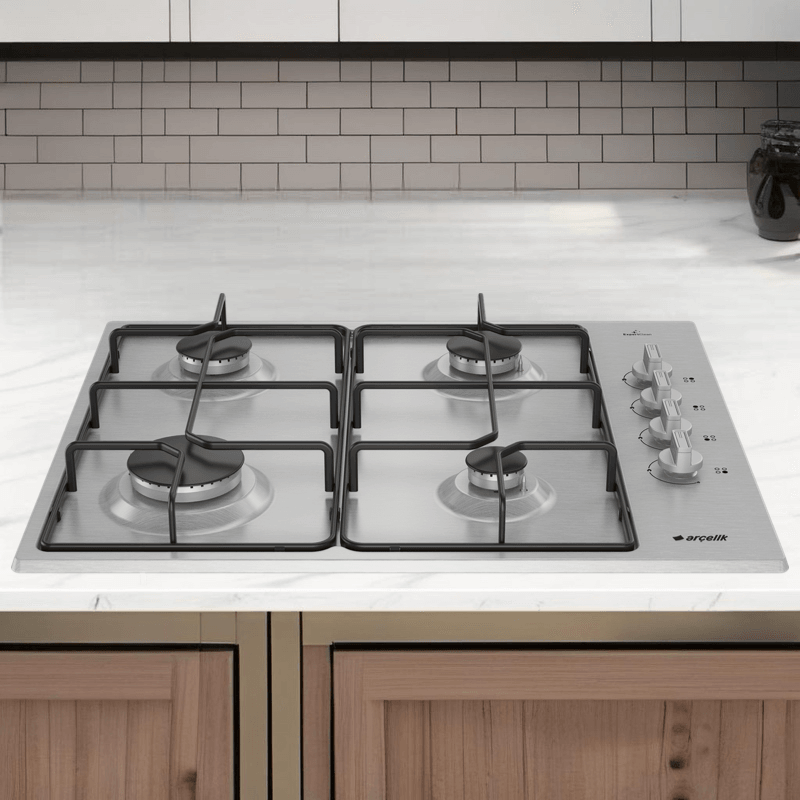 OMD D 611 EI Gazlı Metal Tablalı Ocak