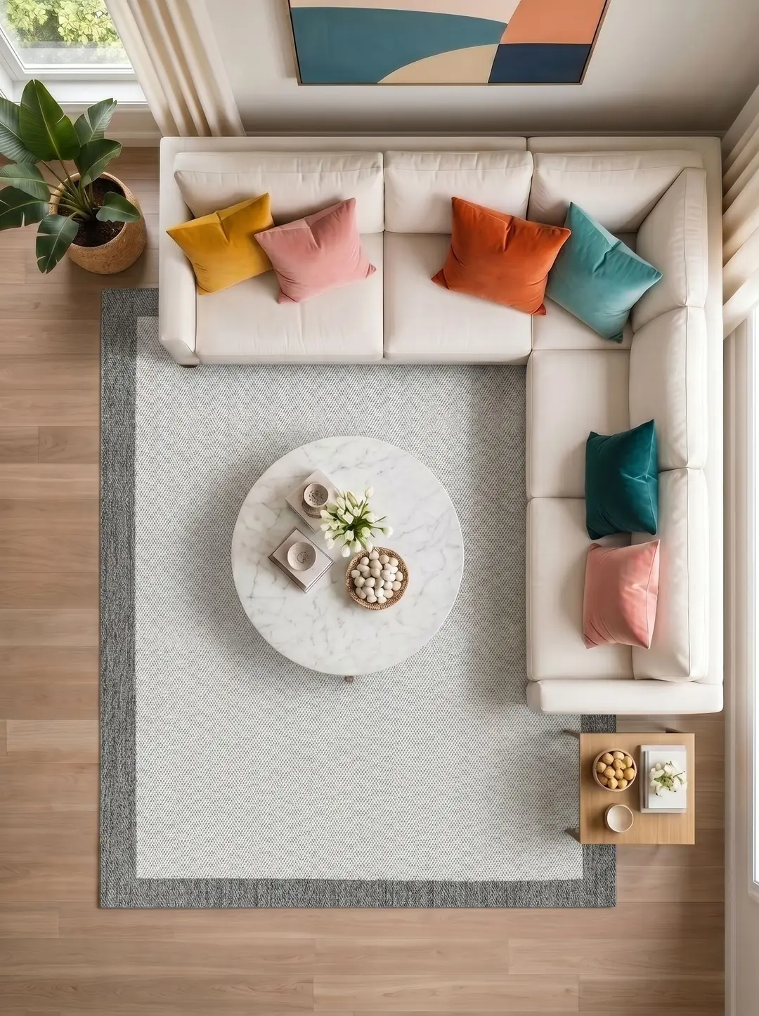 Vellura VE002 Beyaz Antrasit Halı – gerçek ürün görünümü