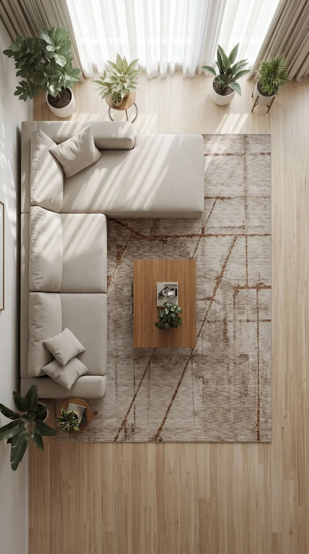 Floria FL007 Terra Halı – desen ve renk görünümü