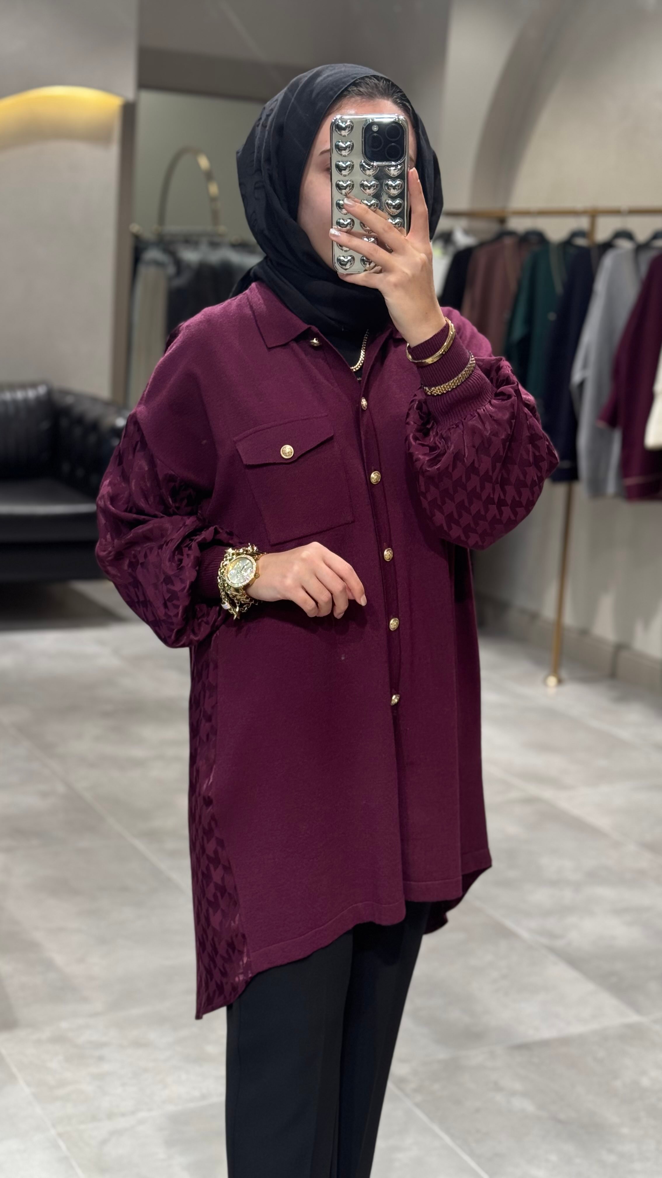 Ghisa Triko İpek Tunik