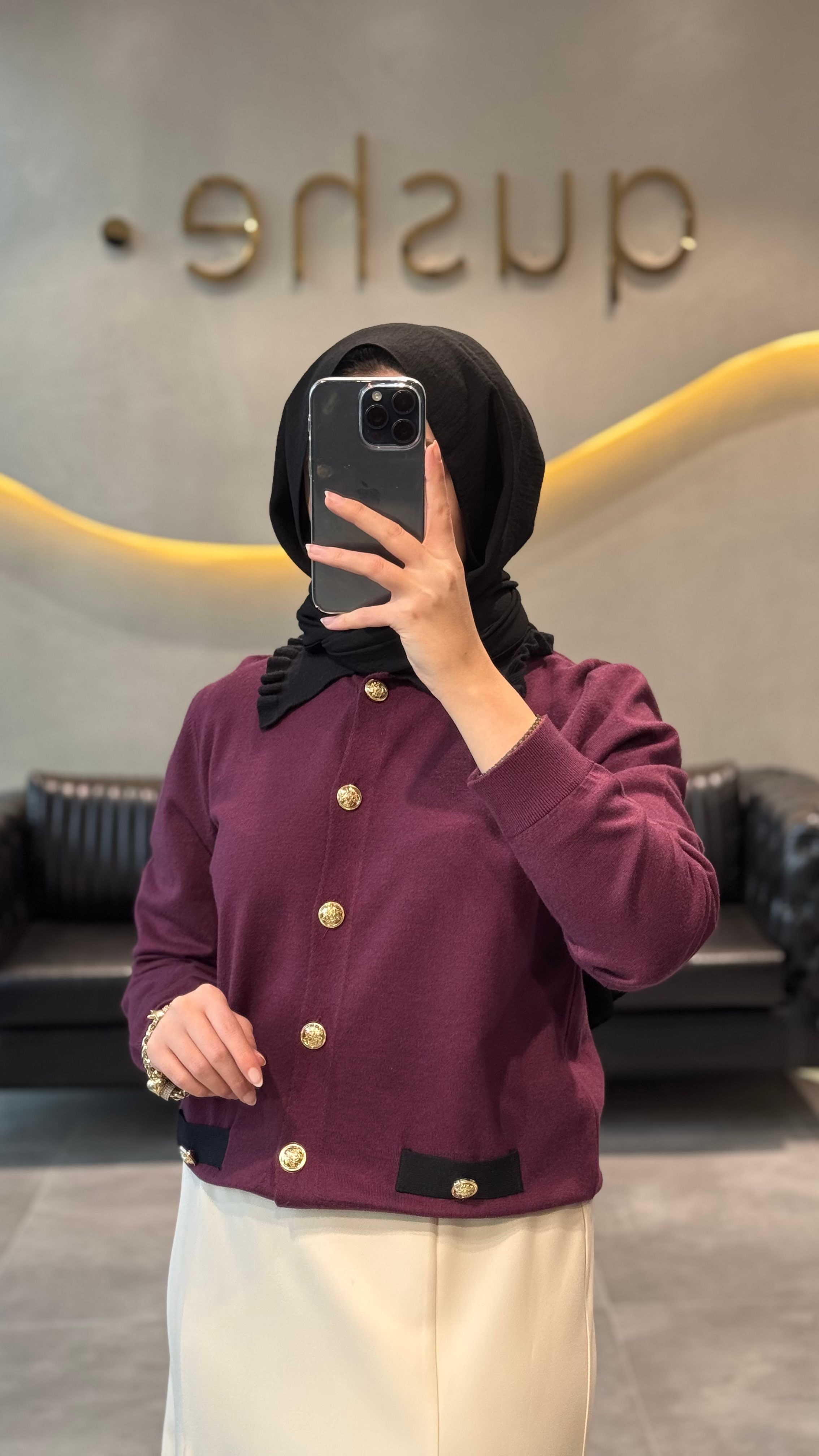 Ghisa yaka detaylı hırka