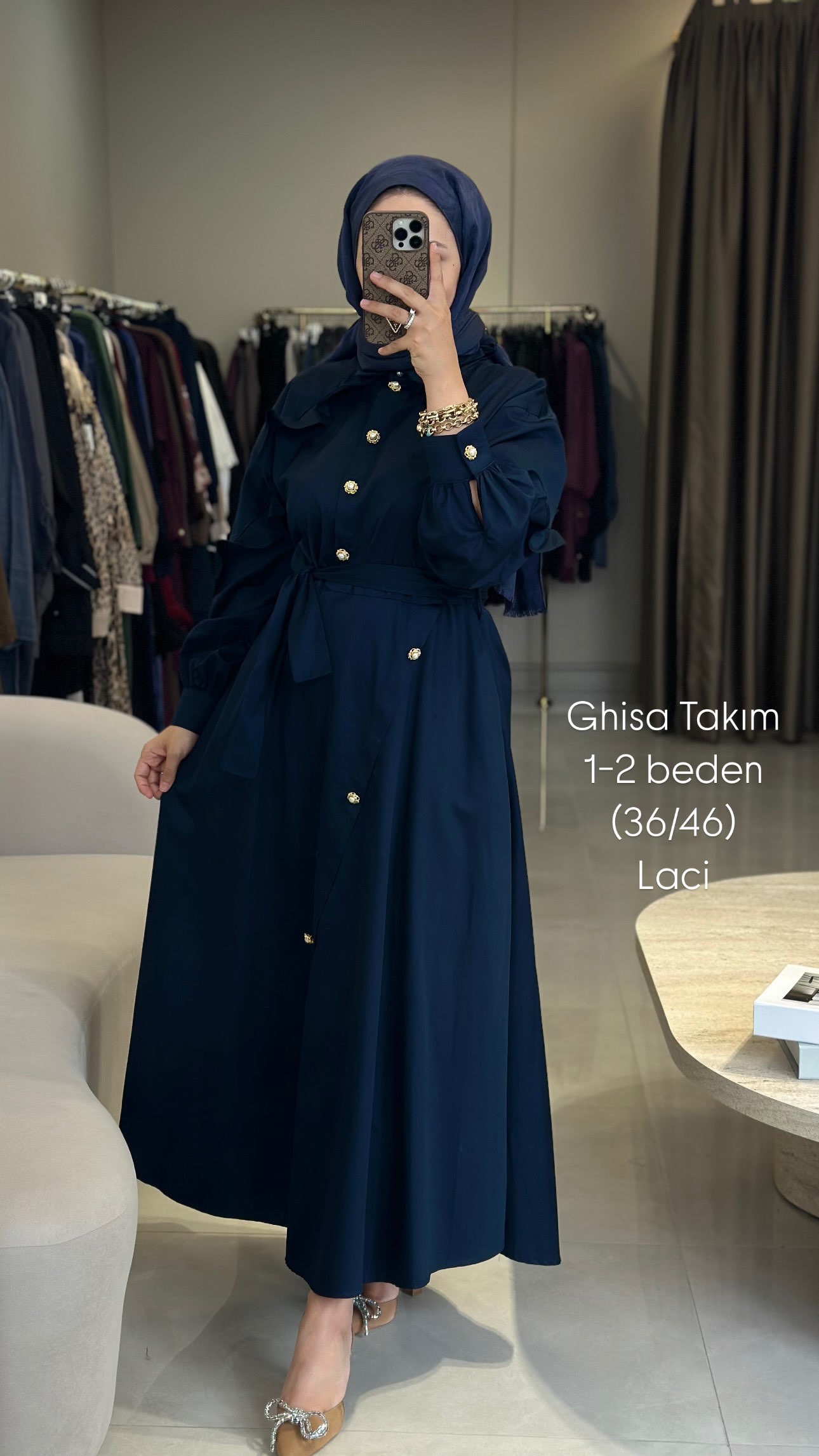 Ghisa poplin elbise