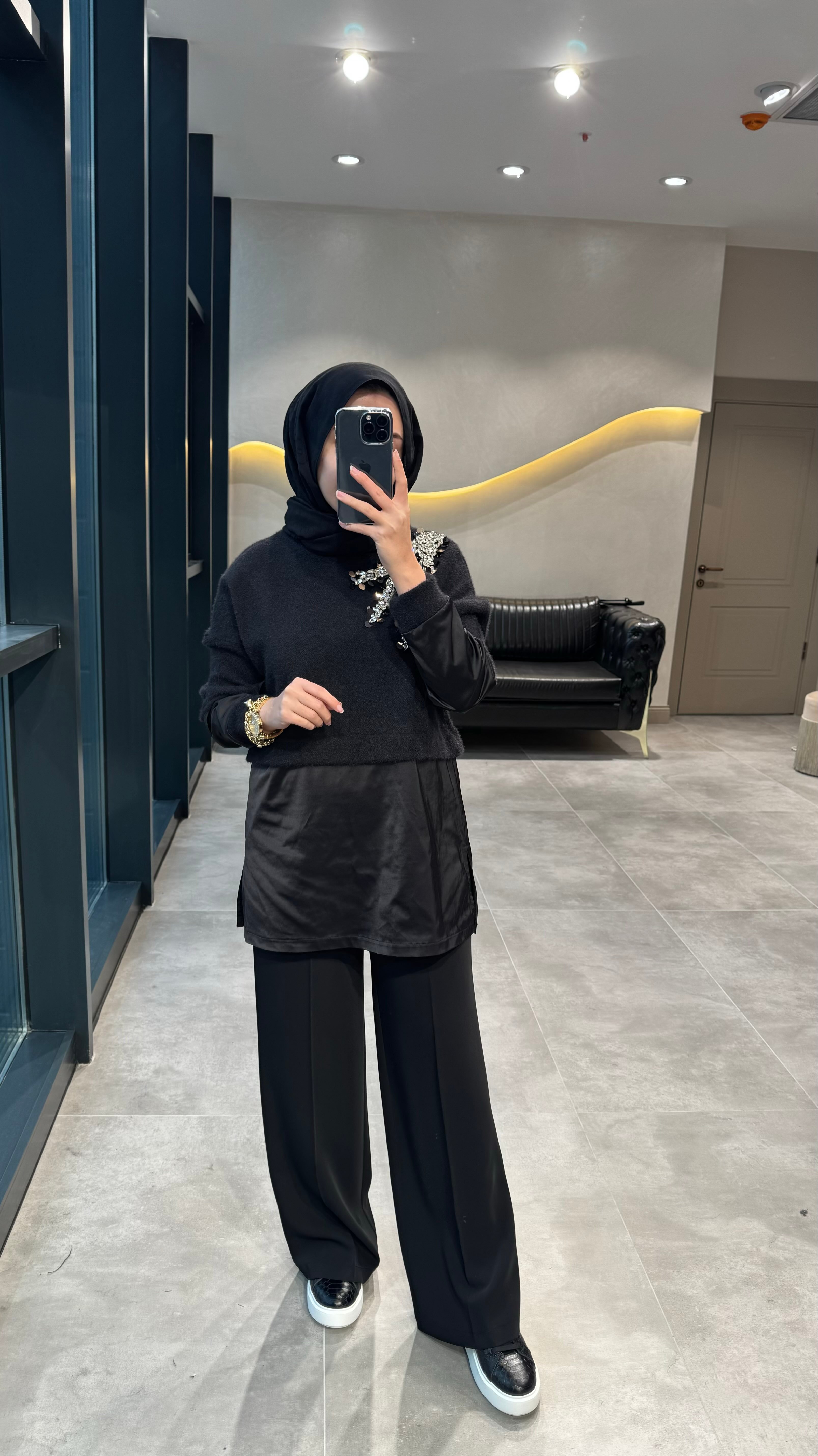 Missemramiss Saten Detaylı Tunik