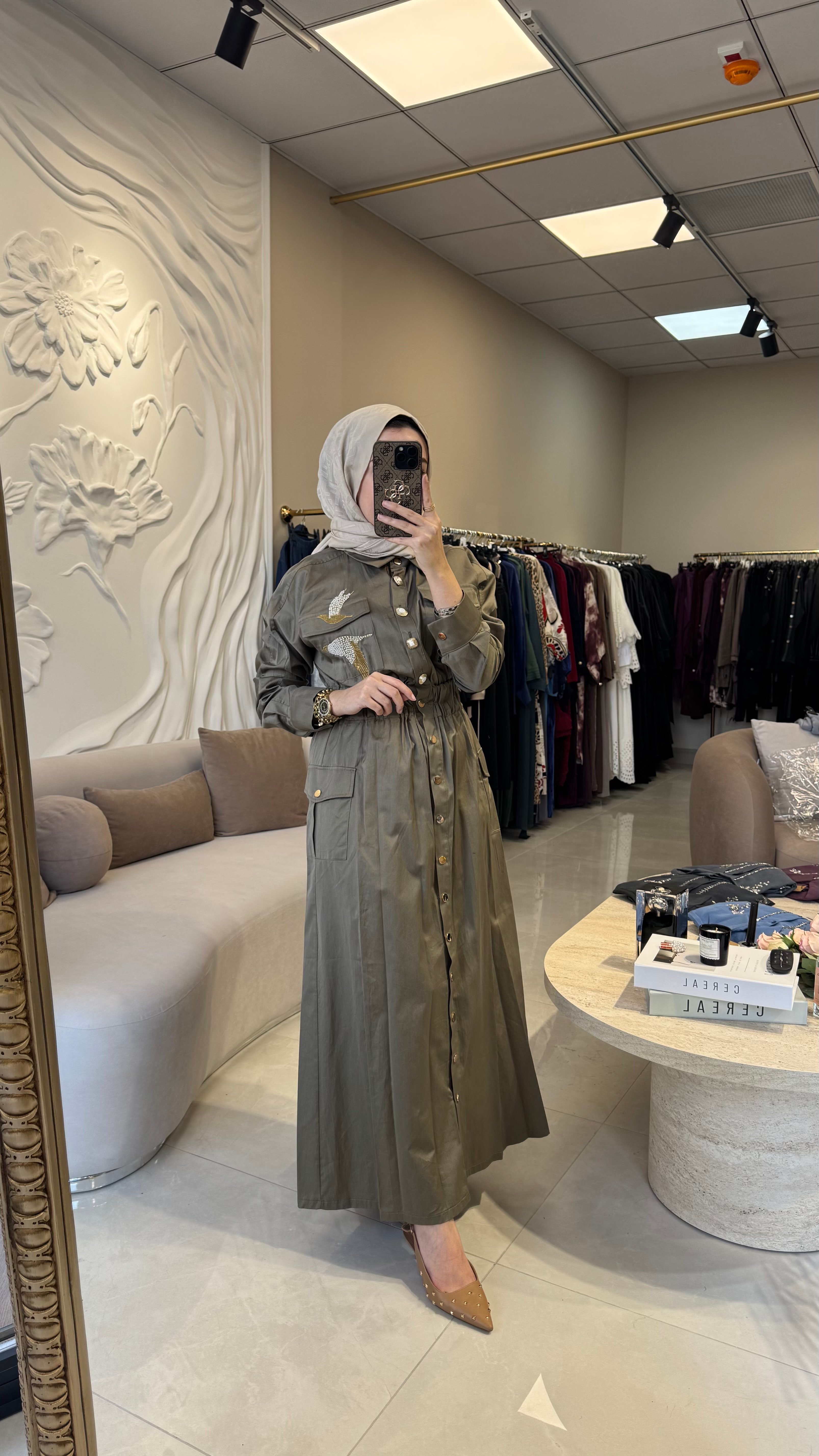 Missemramiss kuş detaylı elbise