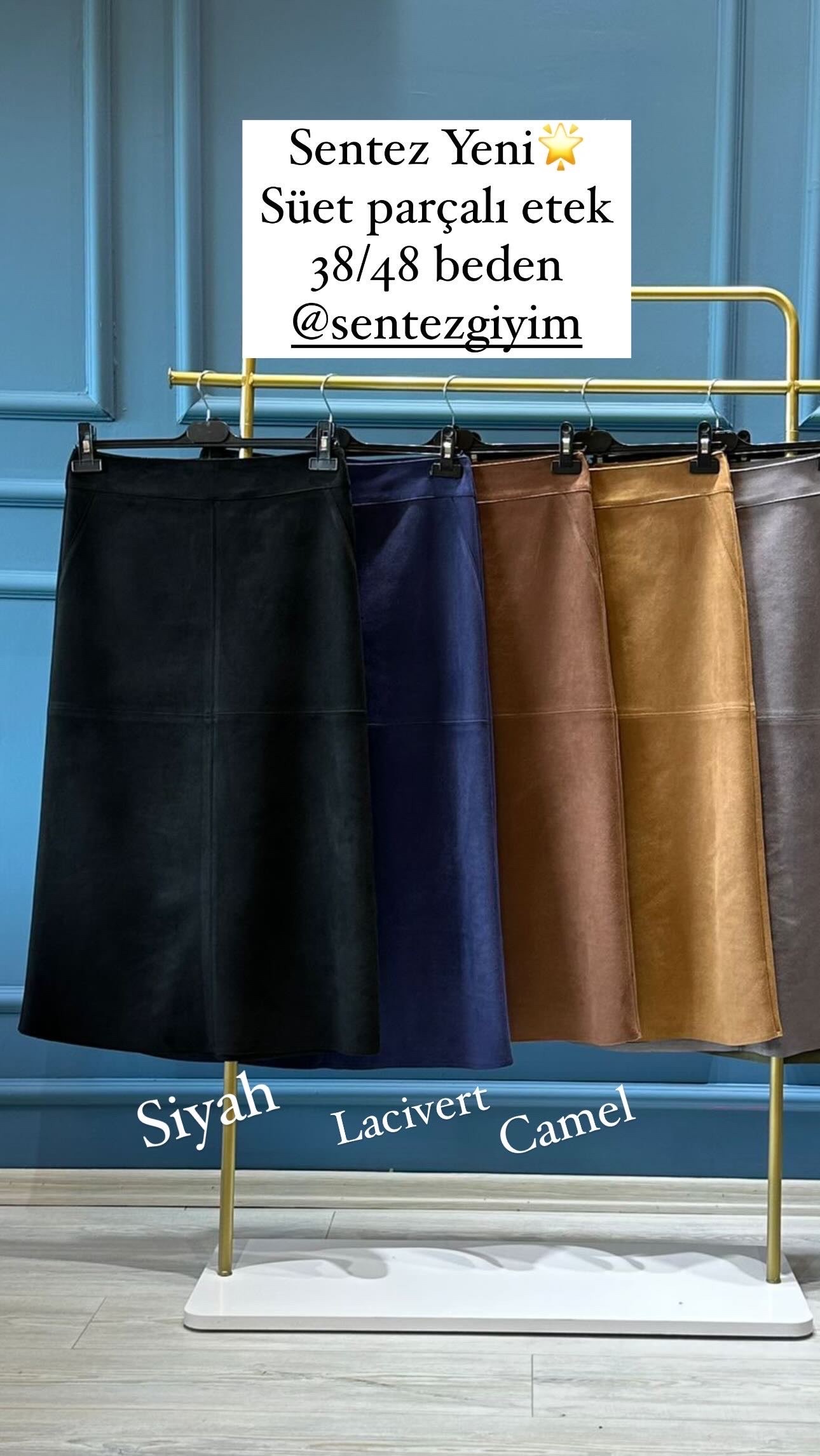 Sentez süet etek