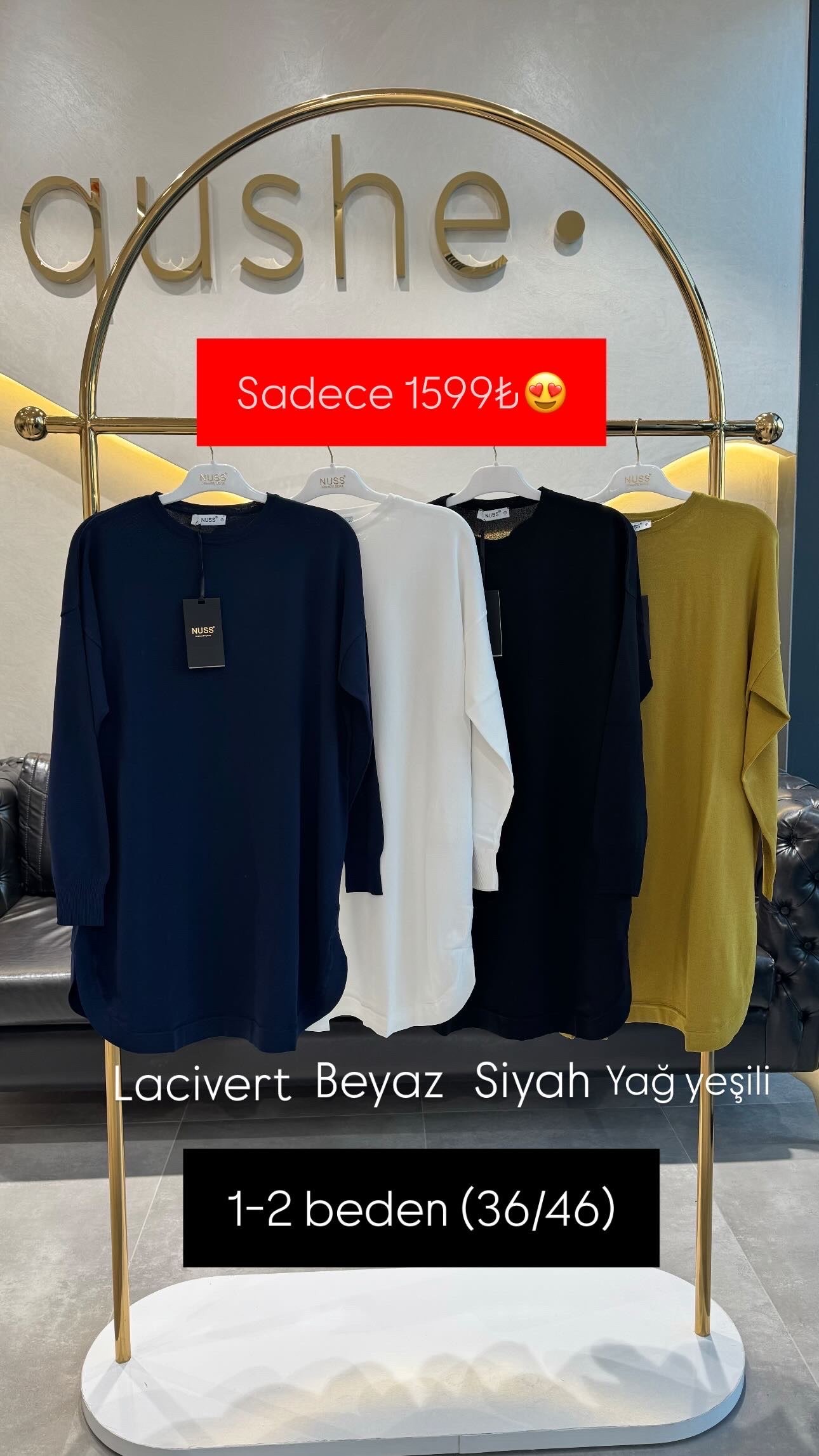 Nuss triko tunik