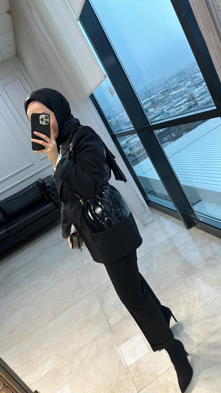 Missemramiss Anorak Detaylı Blazer Ceket (Siyah)