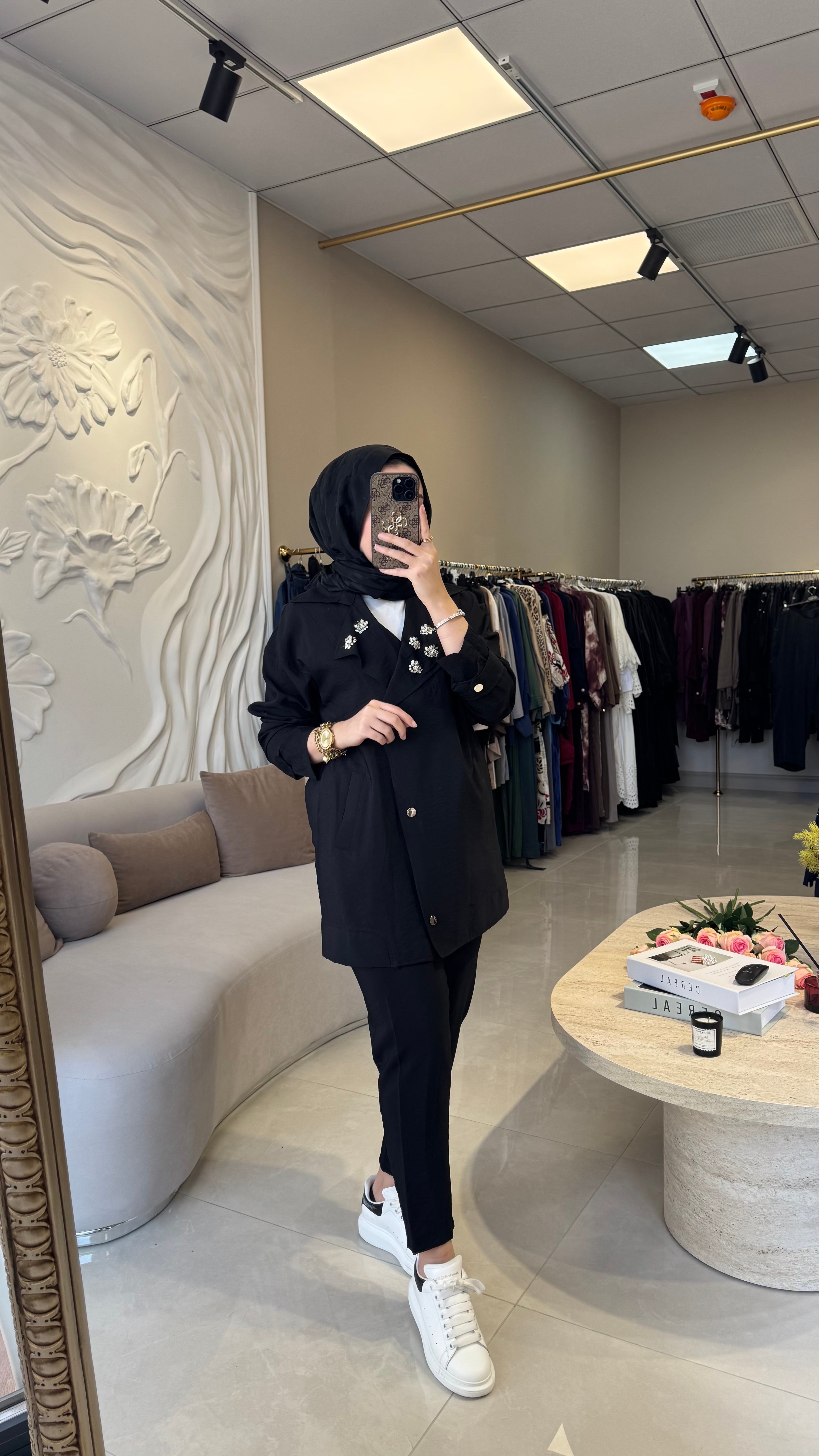 Missemramiss kruvaze ceket takım