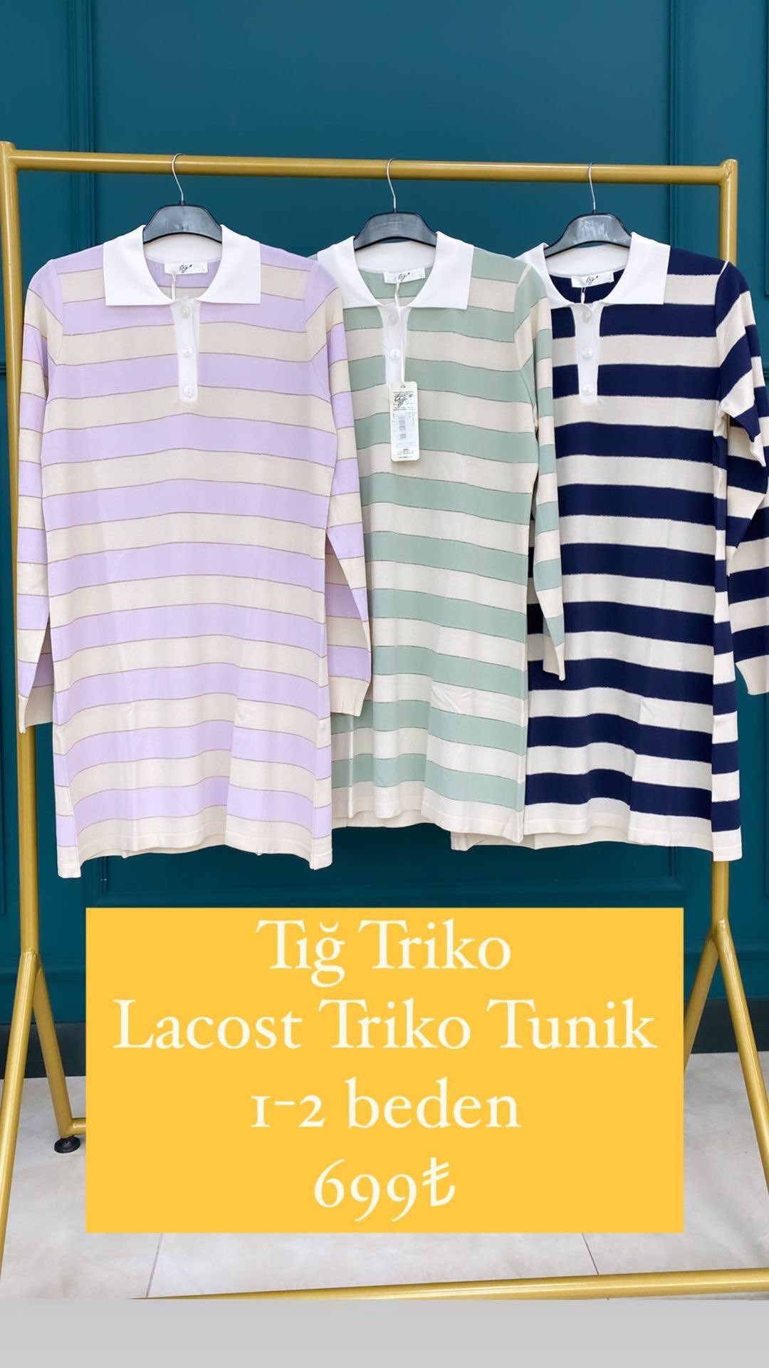 Tığ Triko Lacost Triko Tunik