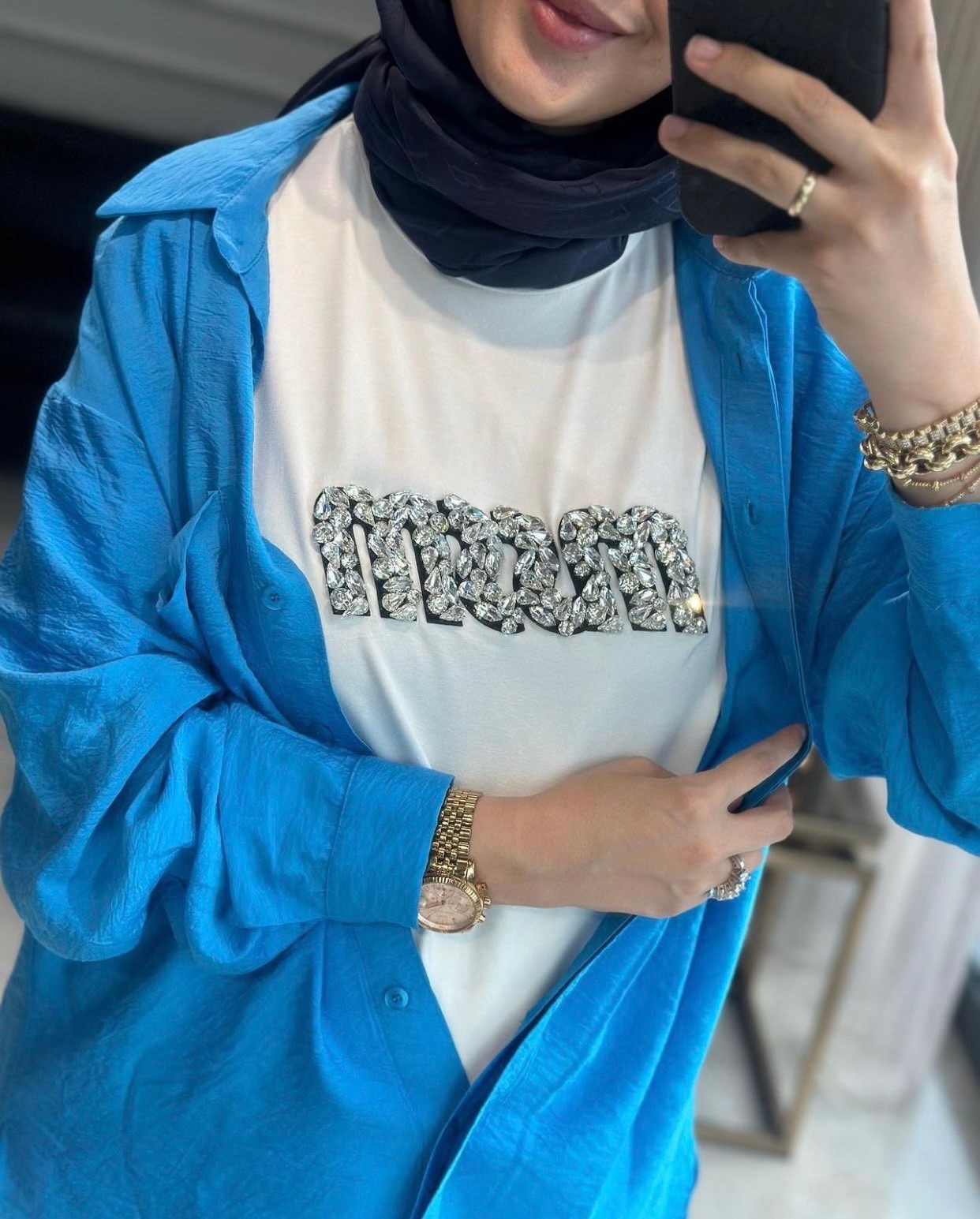 Missemramiss Taşlı Tshirt
