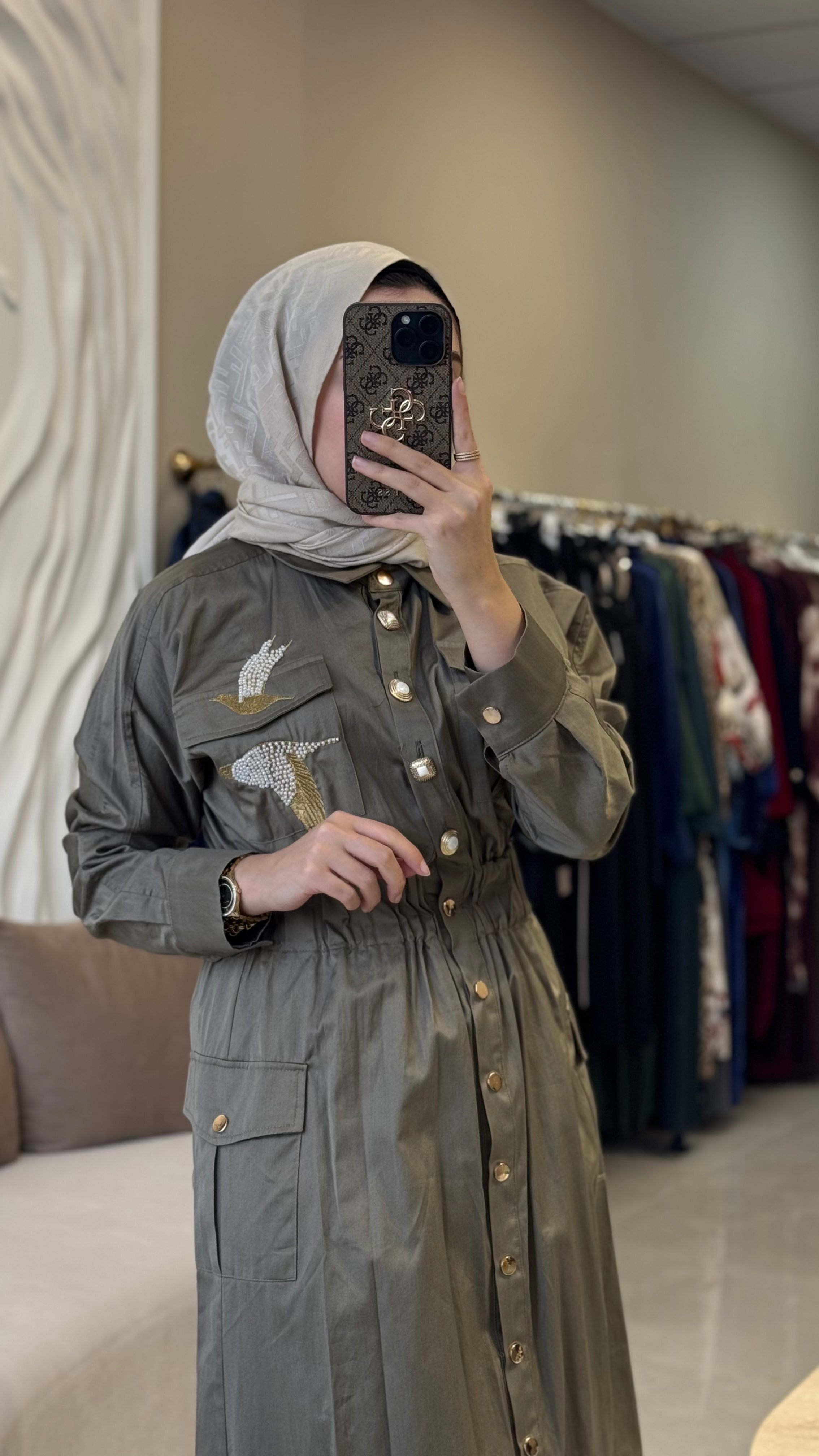 Missemramiss kuş detaylı elbise