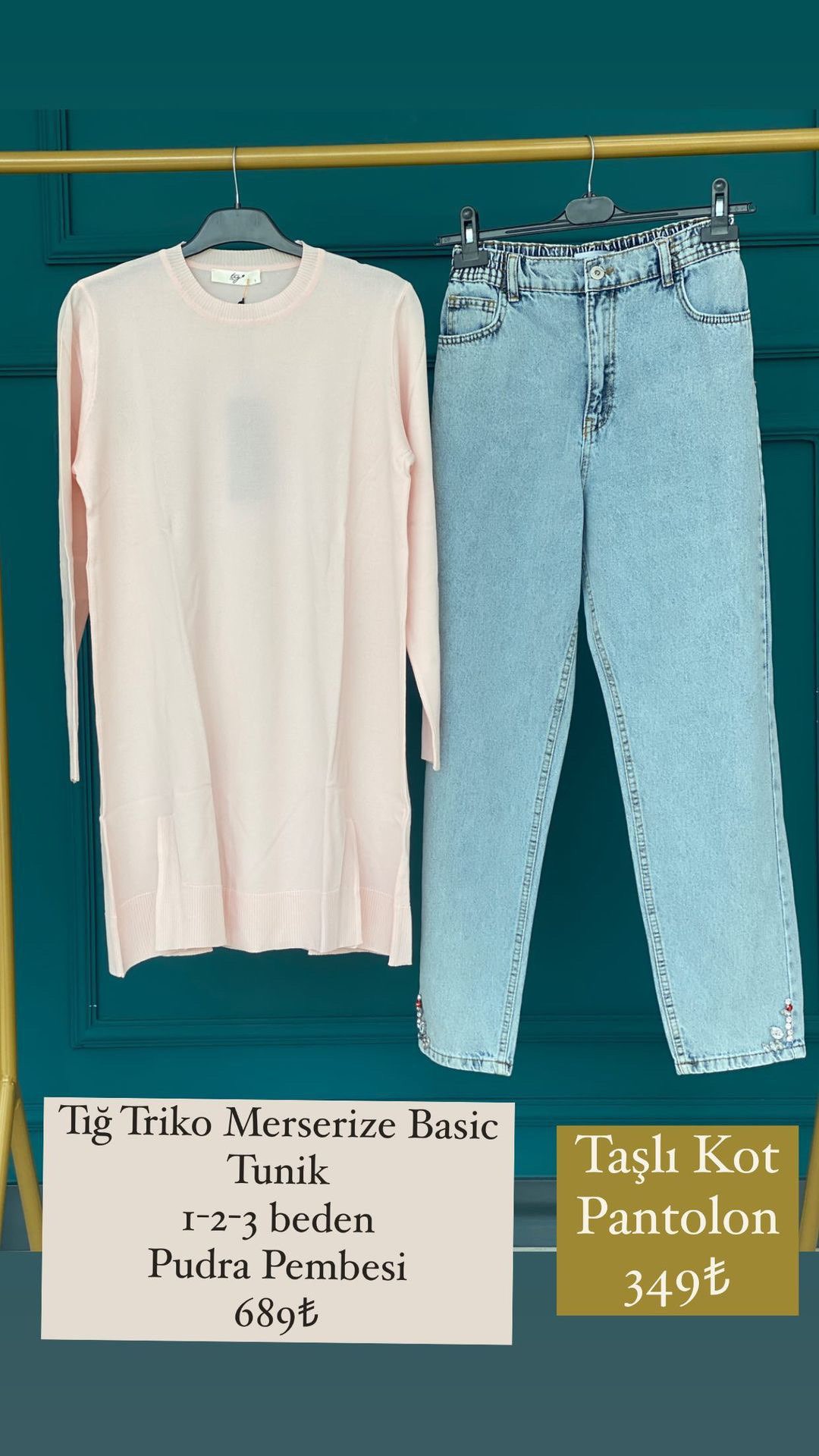Tığ Triko Merserize Basic Tunik
