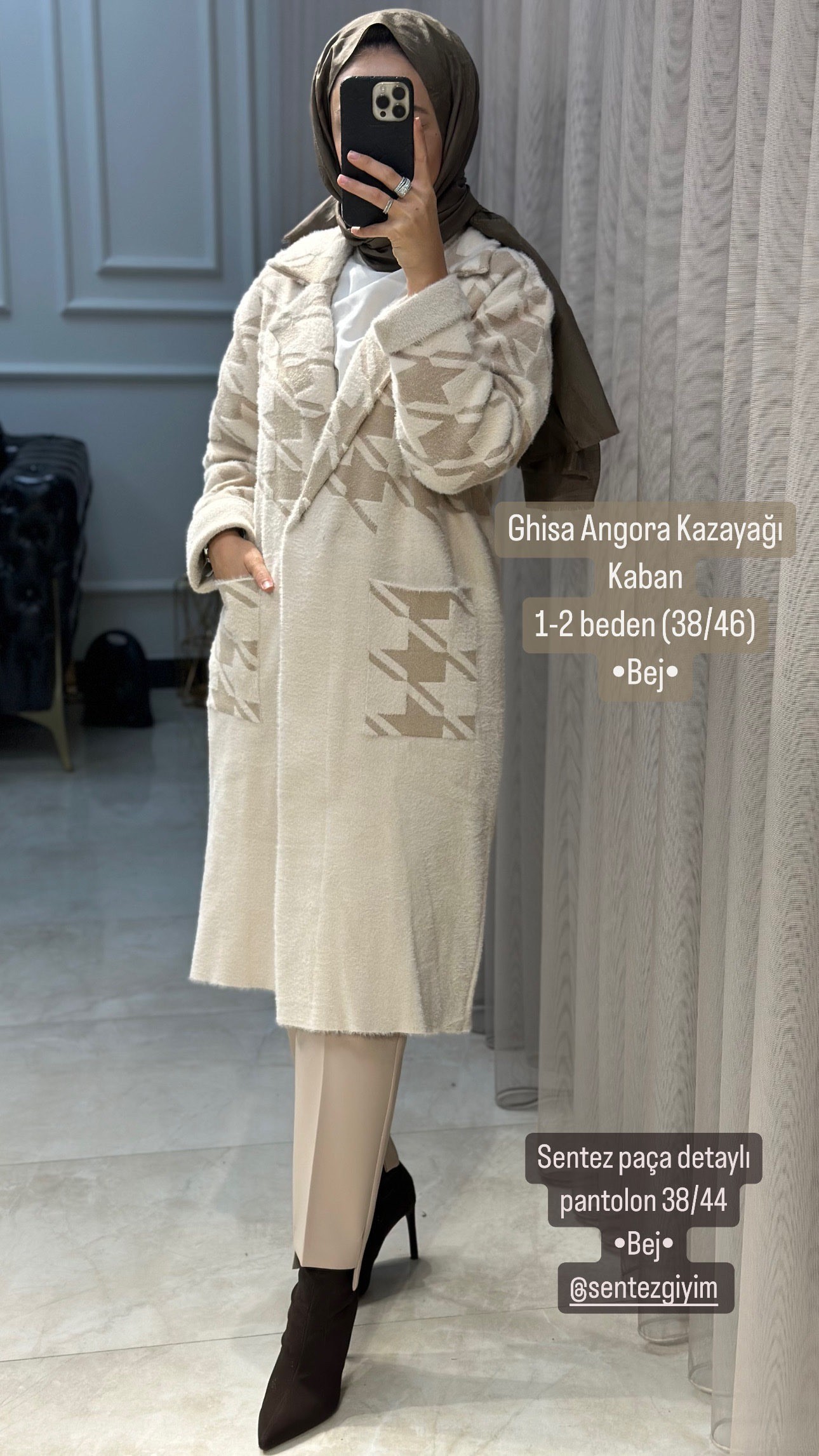 Ghisa Angora Kazayağı Kaban (Ekru)