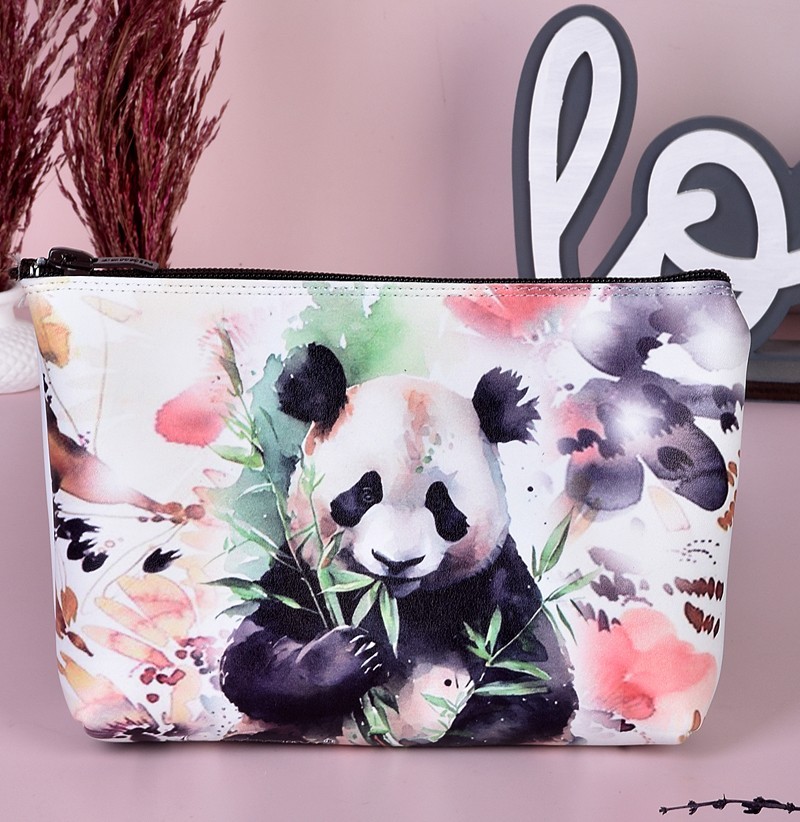 C123 Panda Baskılı Cüzdan