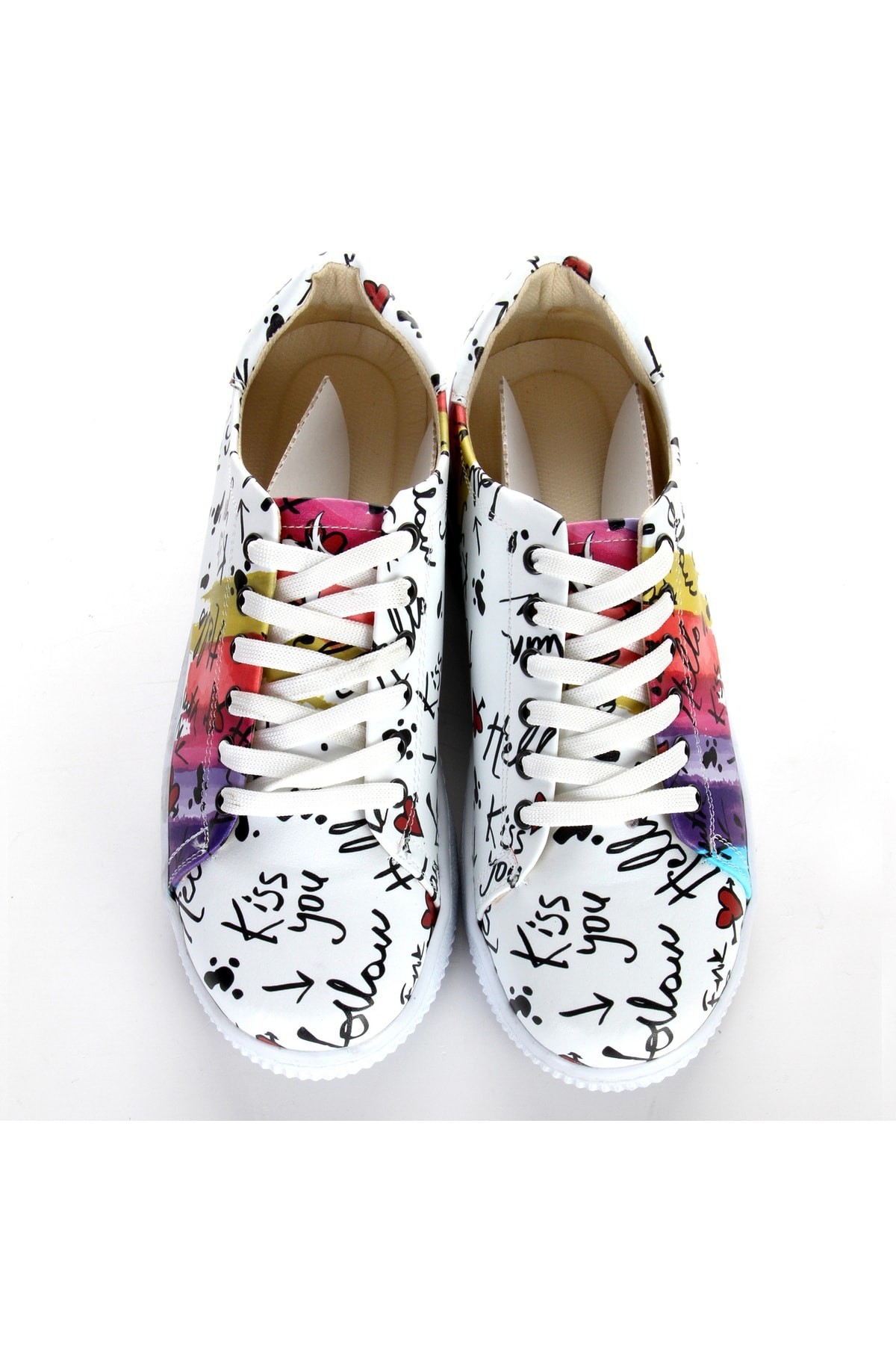 7370 Hello Kiss You Desen Sneakers