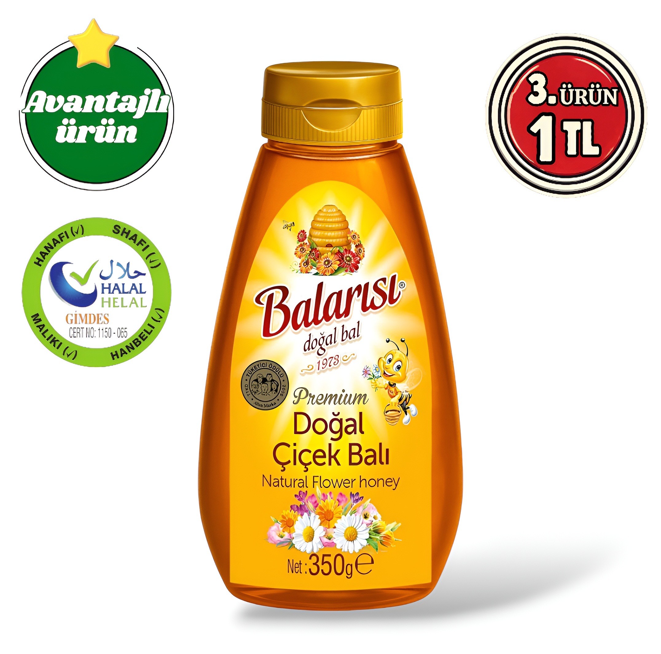Balarısı Premium Doğal Çiçek Balı 350 Gr