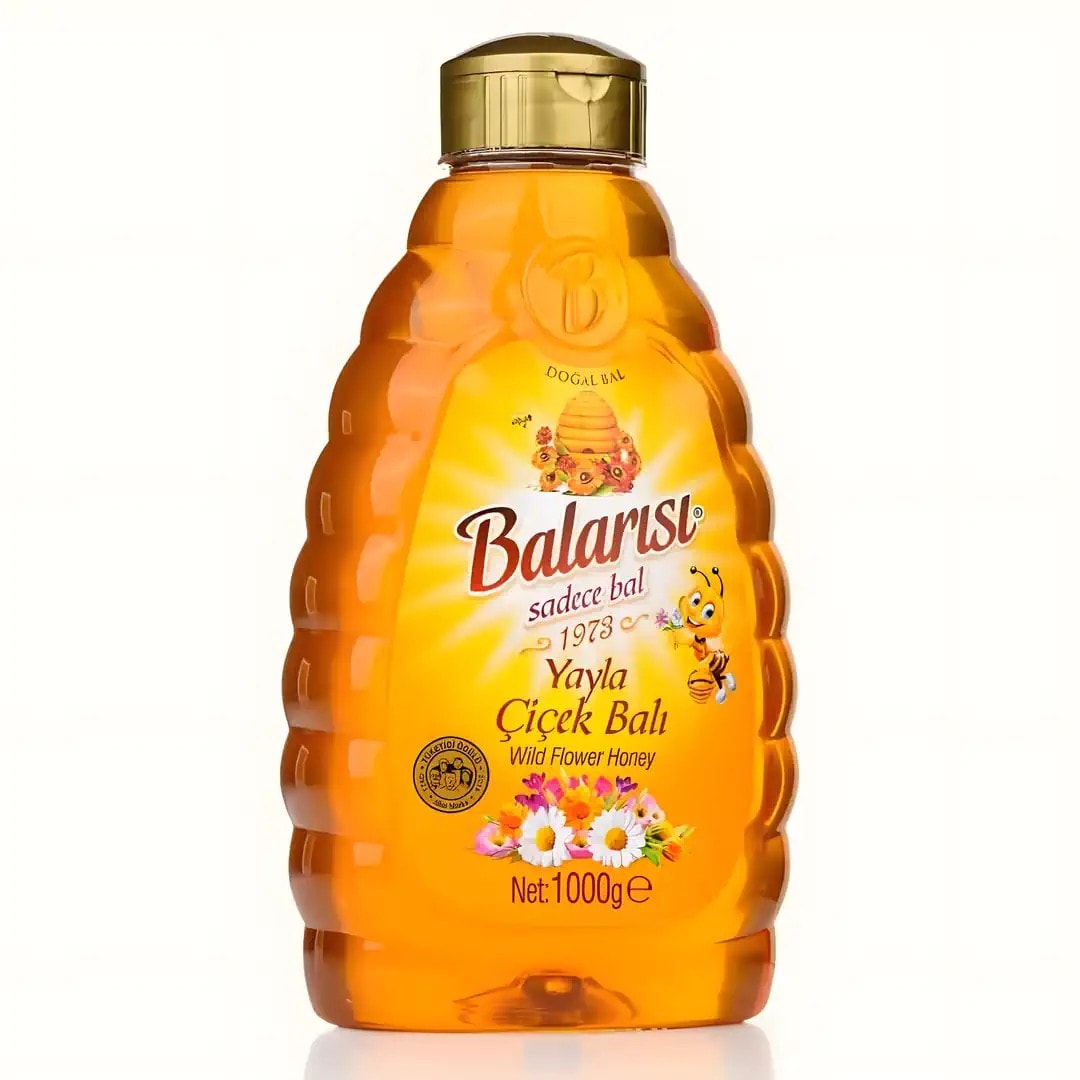 Balarısı Doğal Çiçek Balı 1000 gr Pratik Kapak
