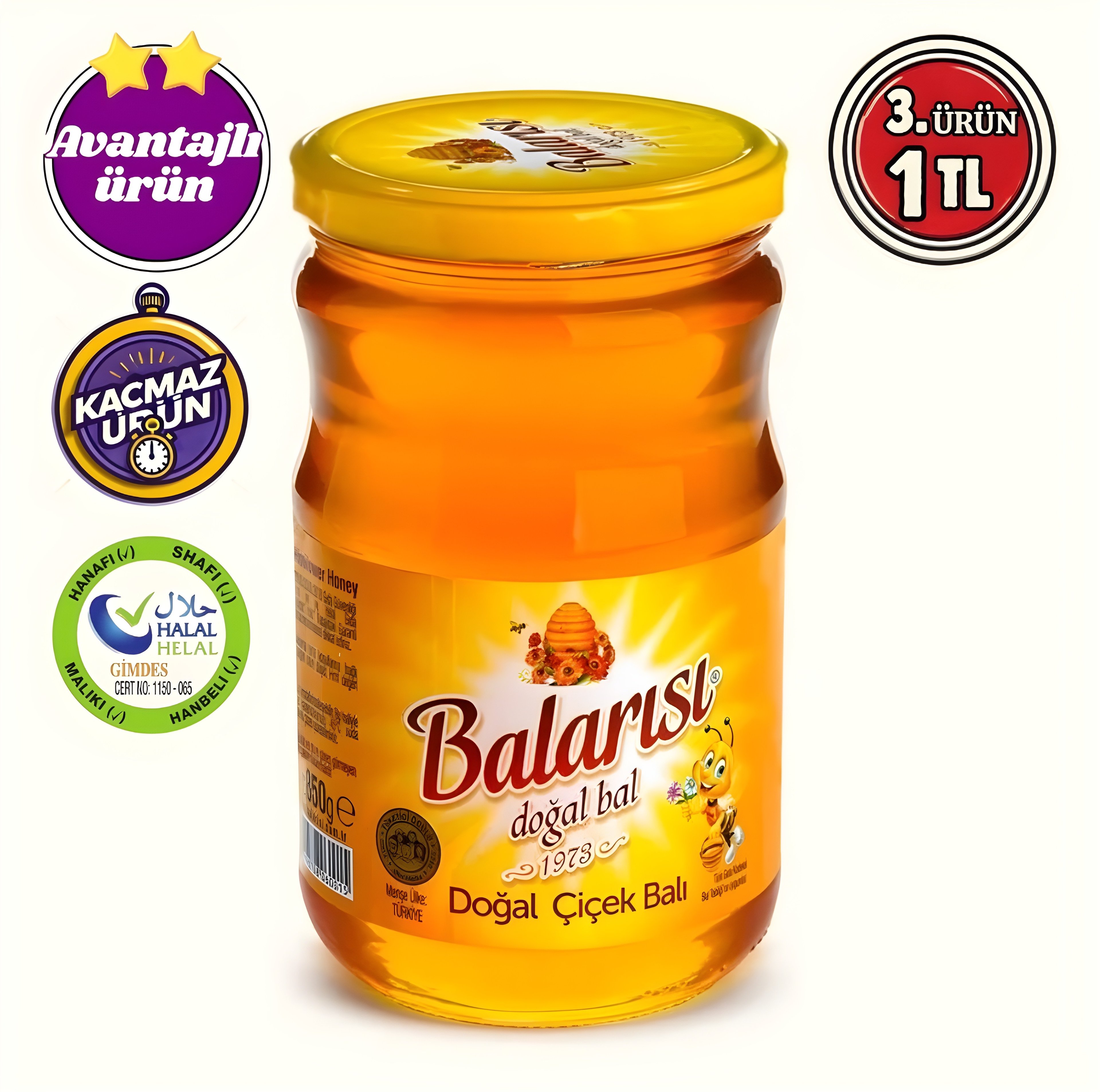 Balarısı Doğal Çiçek Balı 850 Gr