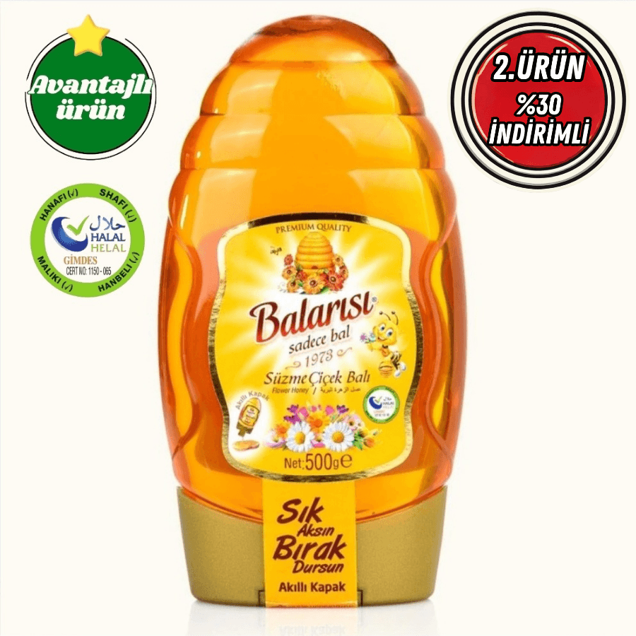 Balarısı Doğal Çiçek Balı Akıllı Kapak 500 Gr