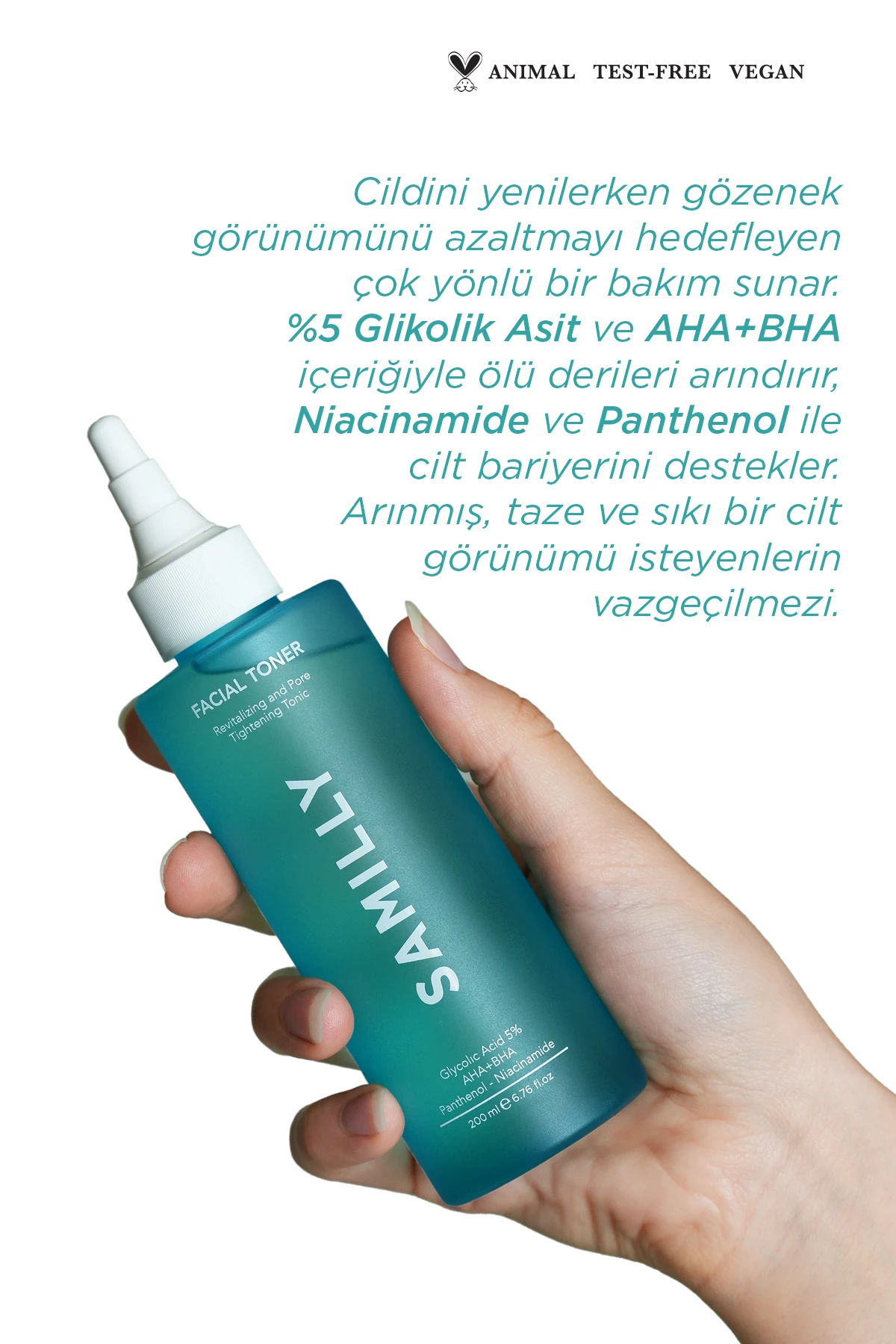 Canlandırıcı ve Gözenek Sıkılaştırıcı Tonik 200 ml