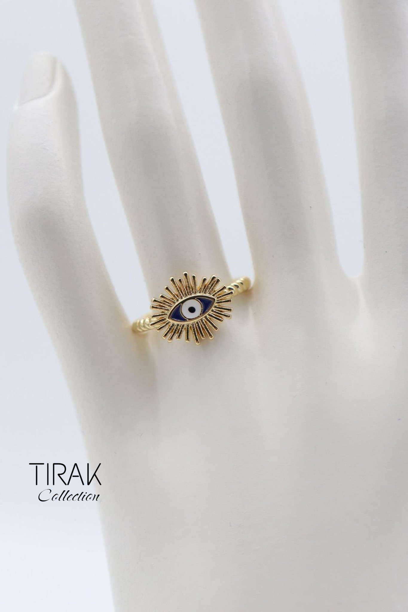 EVİL EYE YÜZÜK - Mavi